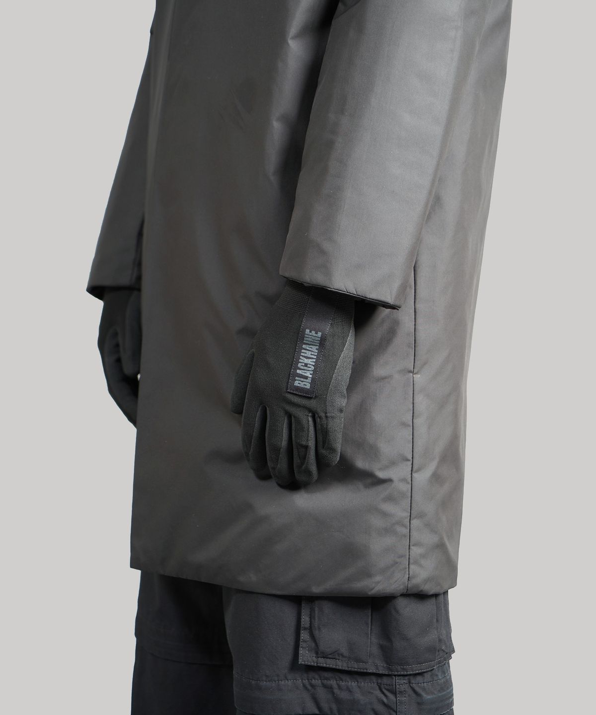 032씨(032C) (U) 블랙헤인 워크숍 티셔츠 그립 글러브 블랙 BLACKHAINE WORKSHOP GRIP GLOVES BLACK