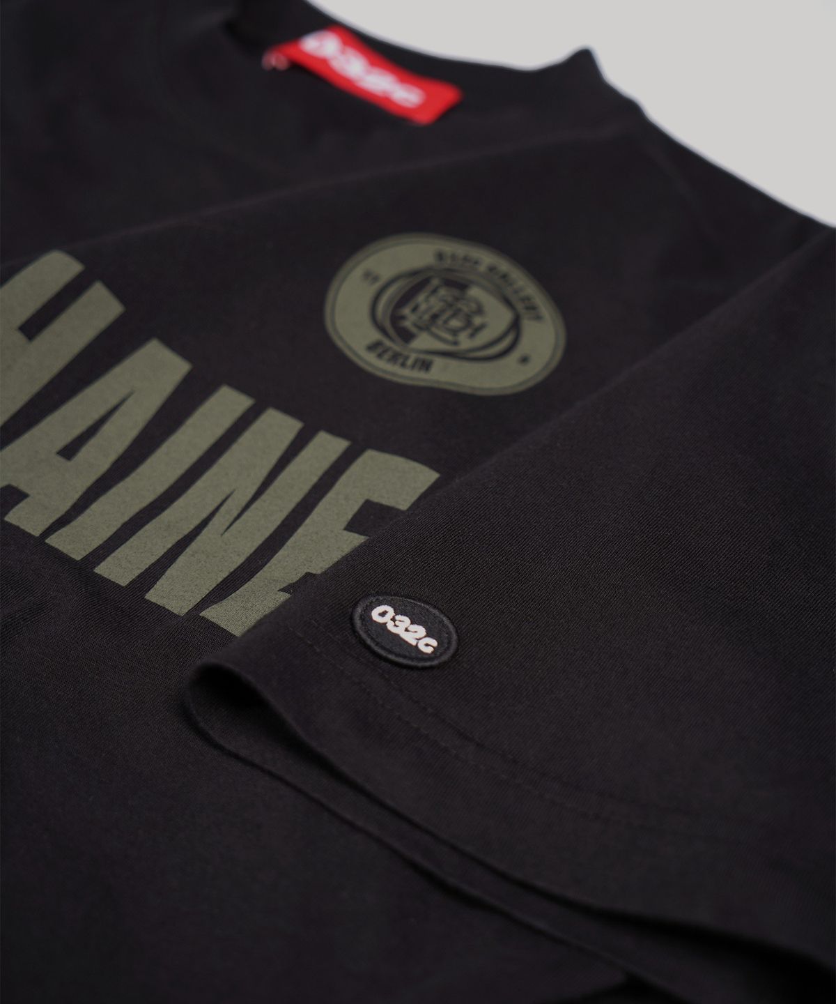 032씨(032C) (U) 블랙헤인 워크숍 티셔츠 블랙 BLACKHAINE WORKSHOP T-SHIRT BLACK