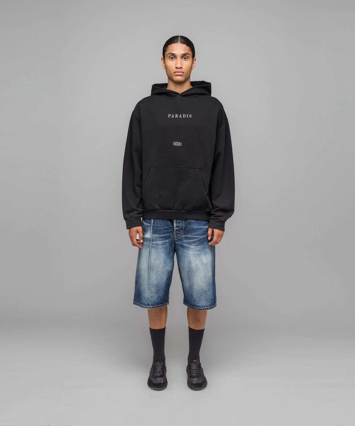 032씨(032C) (U) 아일랜드 후디 블랙 BUY ME AN ISLAND HOODIE BLACK
