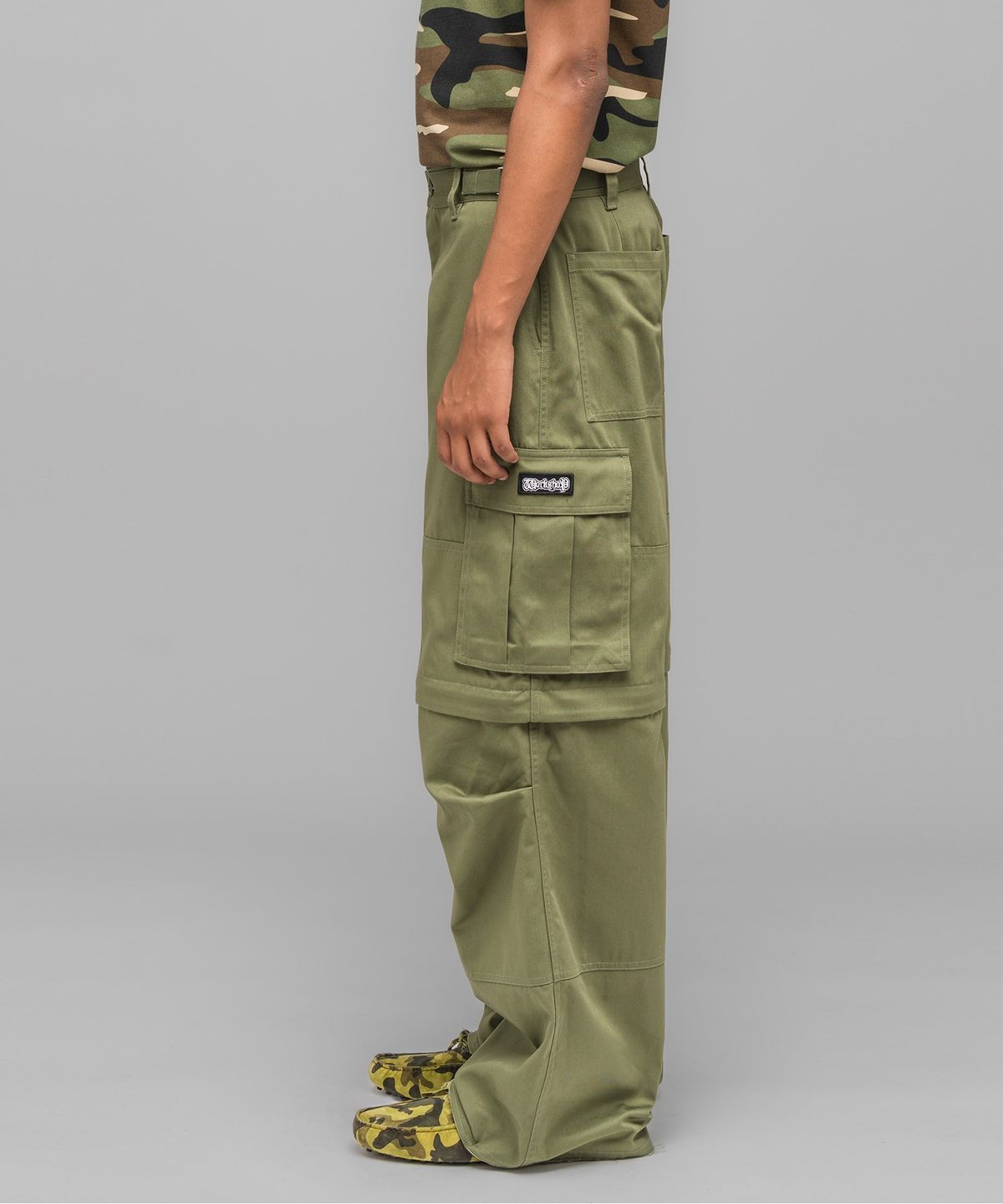 032씨(032C) (U) 마스크 초이스 카고 팬츠 페이디드 그린 FADED GREEN MASKED CHOICE CARGO PANTS FADED GREEN