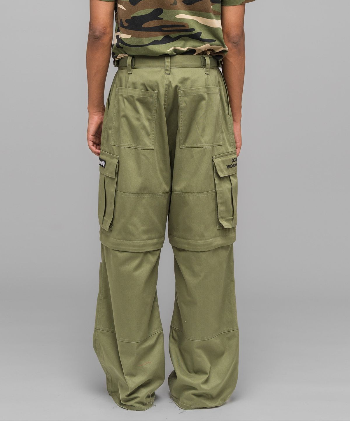 032씨(032C) (U) 마스크 초이스 카고 팬츠 페이디드 그린 FADED GREEN MASKED CHOICE CARGO PANTS FADED GREEN