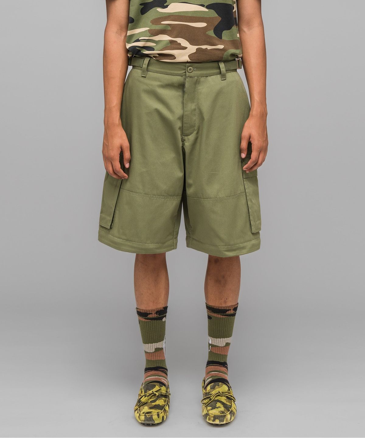 032씨(032C) (U) 마스크 초이스 카고 팬츠 페이디드 그린 FADED GREEN MASKED CHOICE CARGO PANTS FADED GREEN