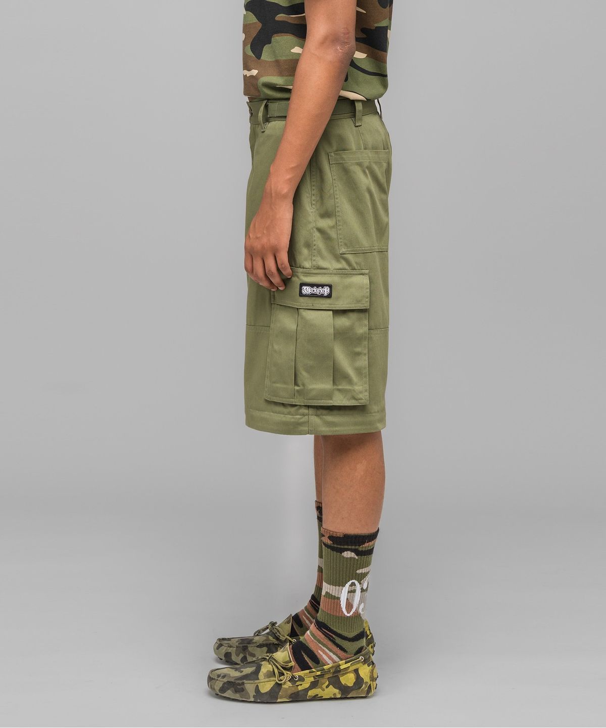 032씨(032C) (U) 마스크 초이스 카고 팬츠 페이디드 그린 FADED GREEN MASKED CHOICE CARGO PANTS FADED GREEN