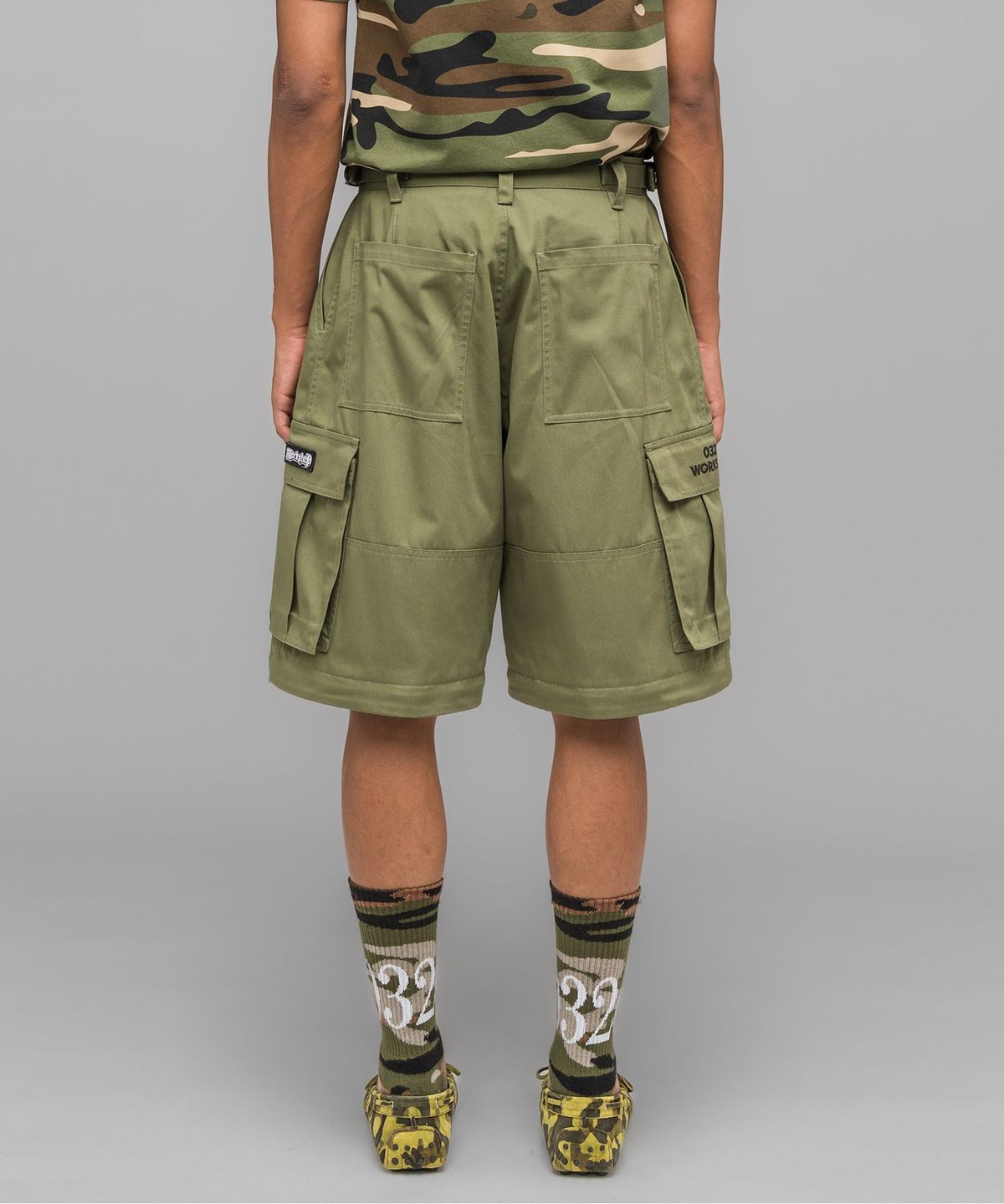 032씨(032C) (U) 마스크 초이스 카고 팬츠 페이디드 그린 FADED GREEN MASKED CHOICE CARGO PANTS FADED GREEN