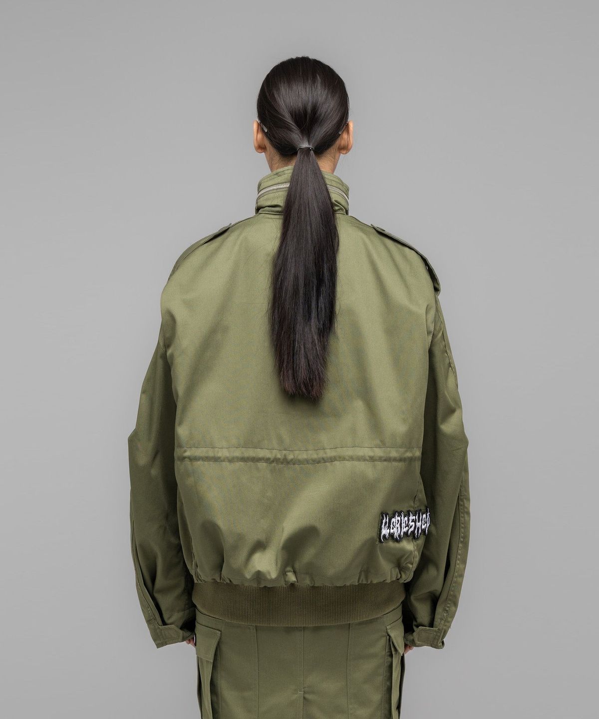 032씨(032C) (U) 마스크 초이스 봄버 자켓 페이디드 그린 MASKED CHOICE BOMBER JACKET FADED GREEN