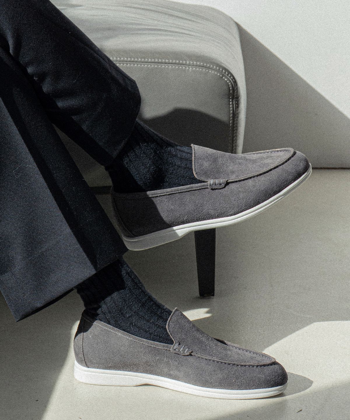 올클래식(ALLCLASSIC) ALC502W 리조트 로퍼_gray suede