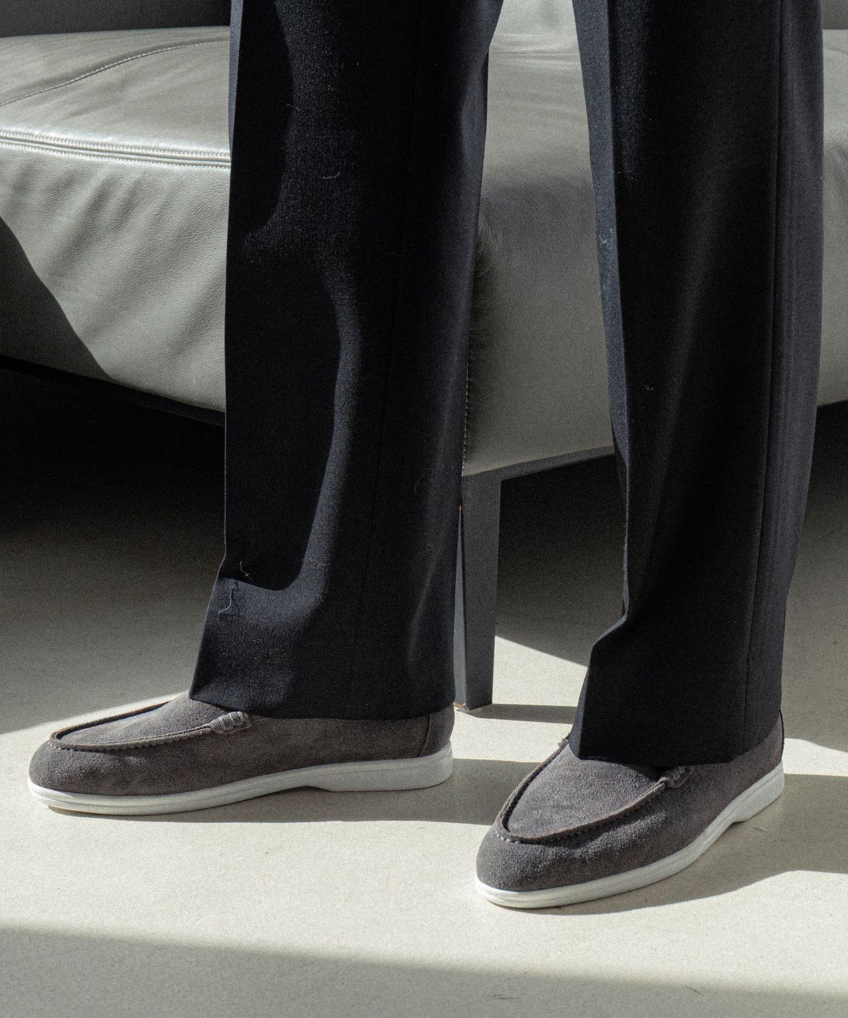 올클래식(ALLCLASSIC) ALC502W 리조트 로퍼_gray suede