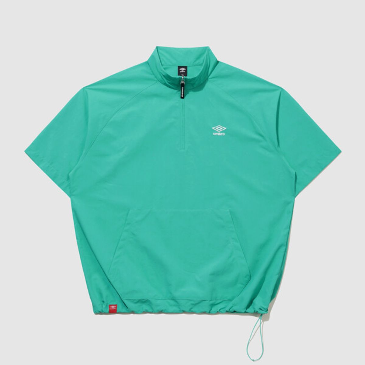 엄브로(UMBRO) 클래식 반팔 스탠넥 아노락 민트 UR124CWT31