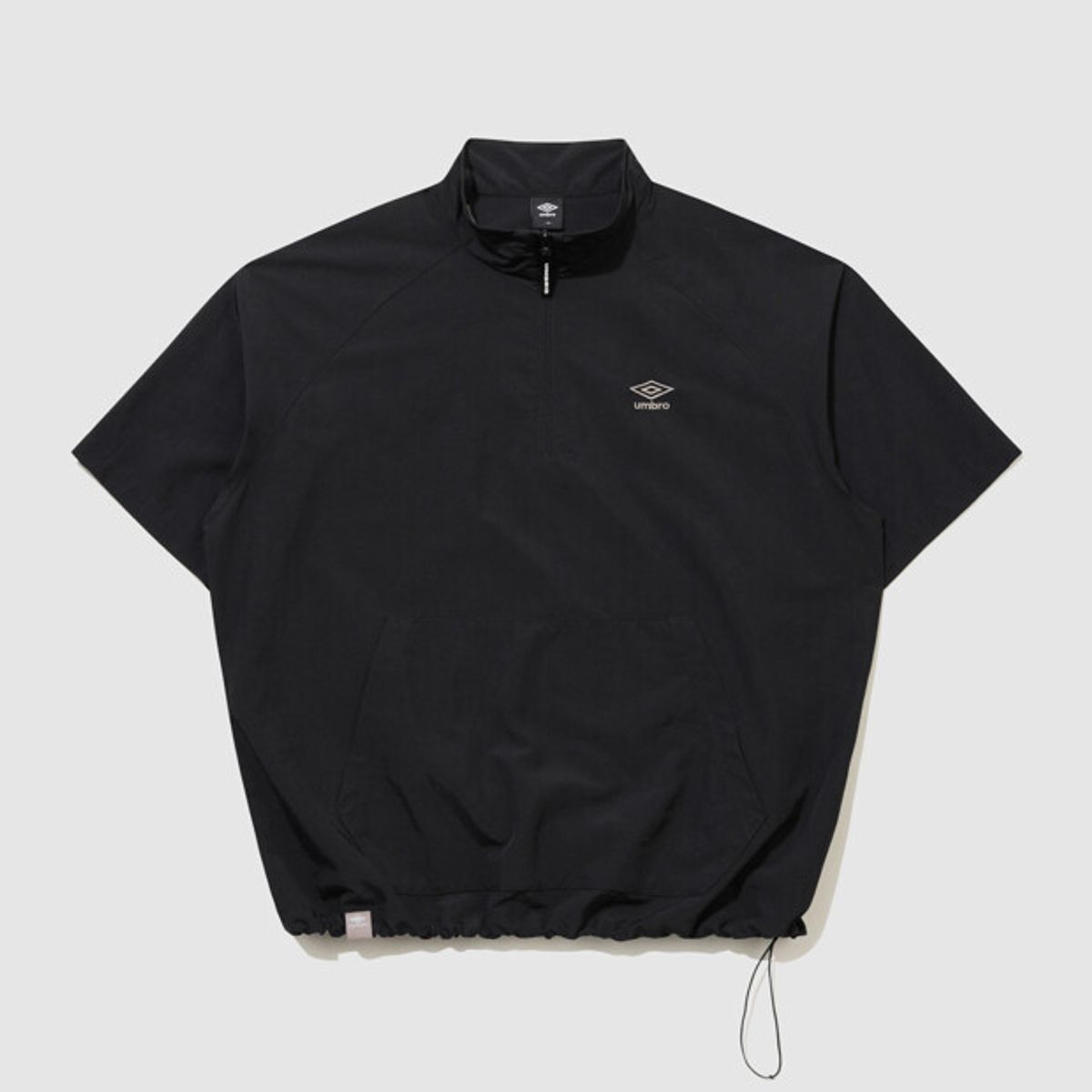 엄브로(UMBRO) 클래식 반팔 스탠넥 아노락 블랙 UR124CWT31
