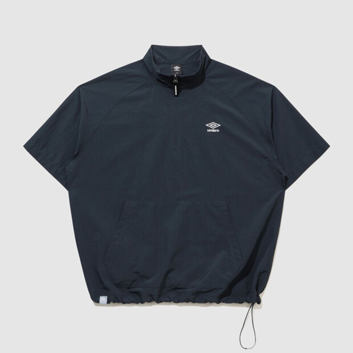 엄브로(UMBRO) 클래식 반팔 스탠넥 아노락 네이비 UR124CWT31