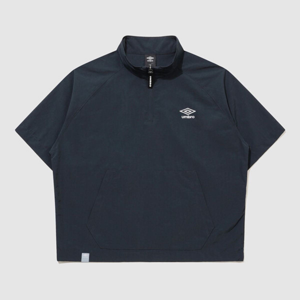 엄브로(UMBRO) 클래식 반팔 스탠넥 아노락 네이비 UR124CWT31