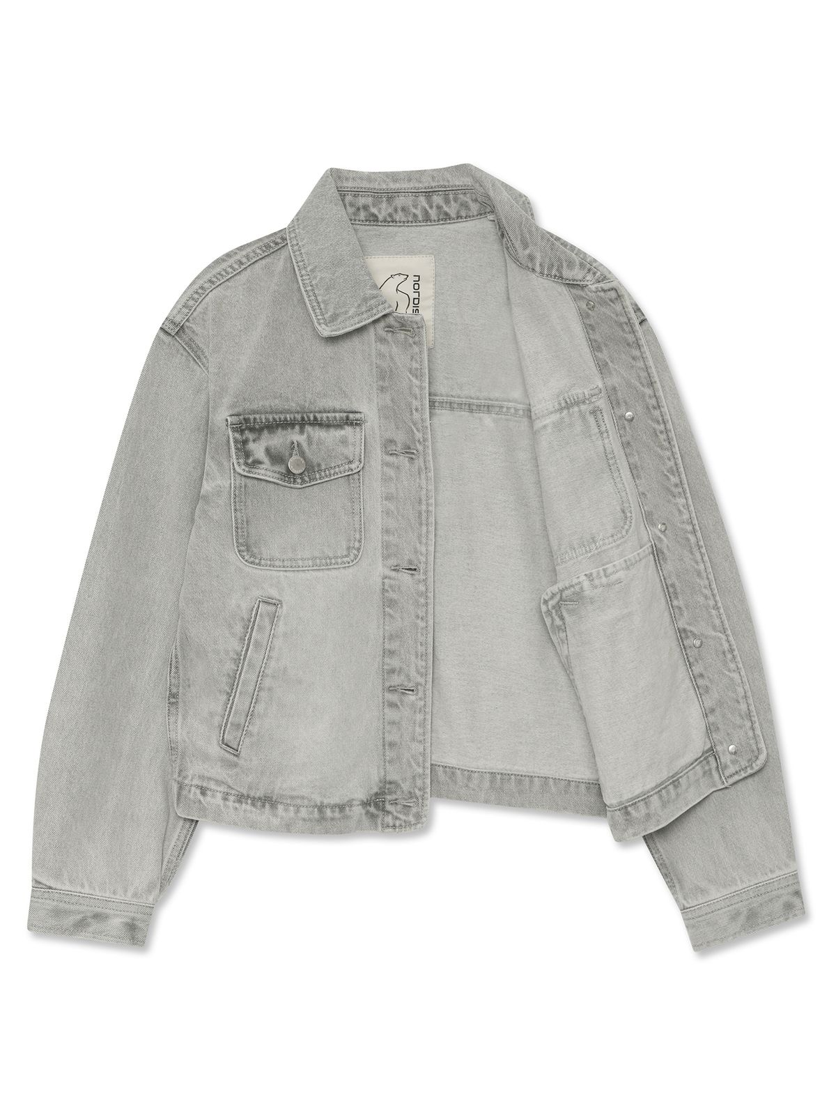 노르디스크(NORDISK) 데님 자켓 - W_SHIMMER GREY