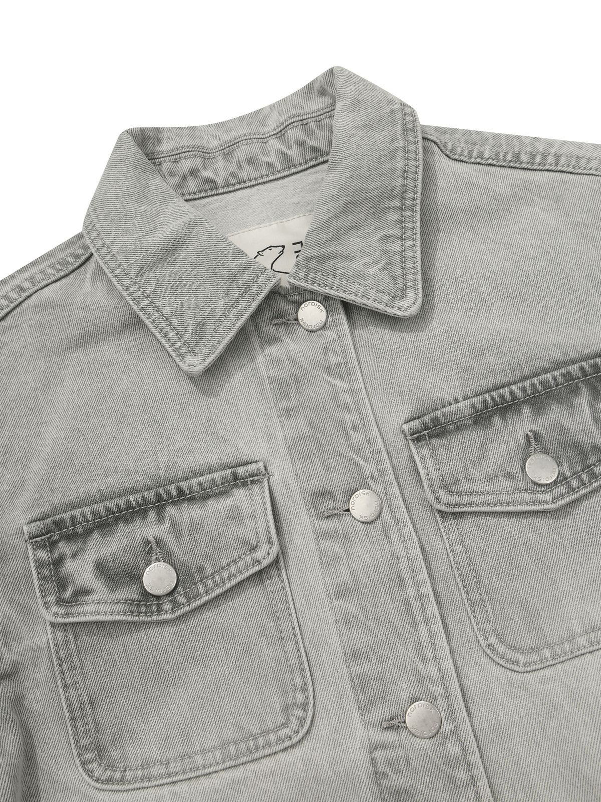 노르디스크(NORDISK) 데님 자켓 - W_SHIMMER GREY