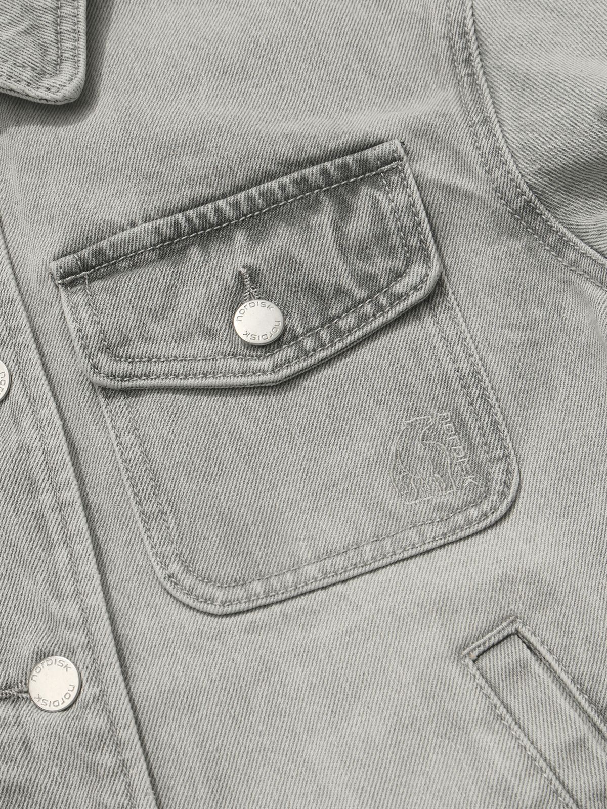 노르디스크(NORDISK) 데님 자켓 - W_SHIMMER GREY