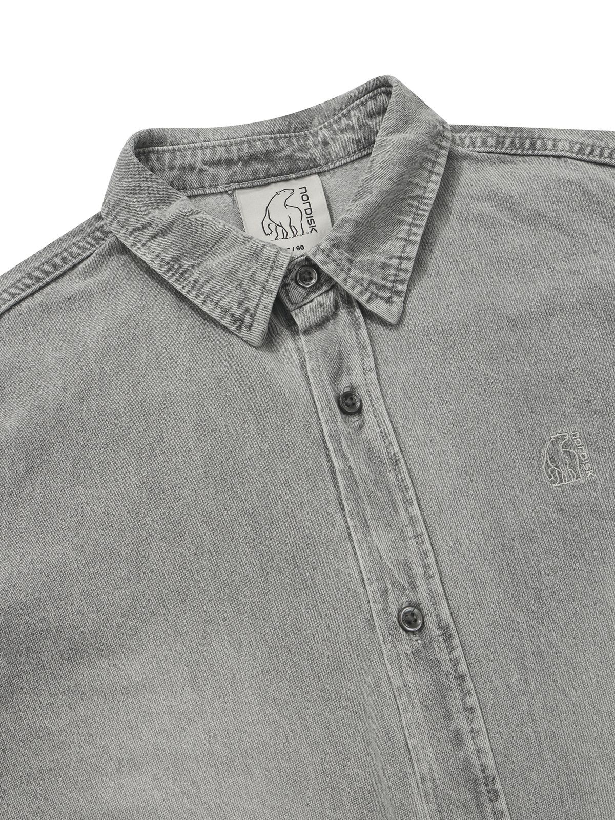 노르디스크(NORDISK) 데님 긴팔 셔츠 - U_SHIMMER GREY