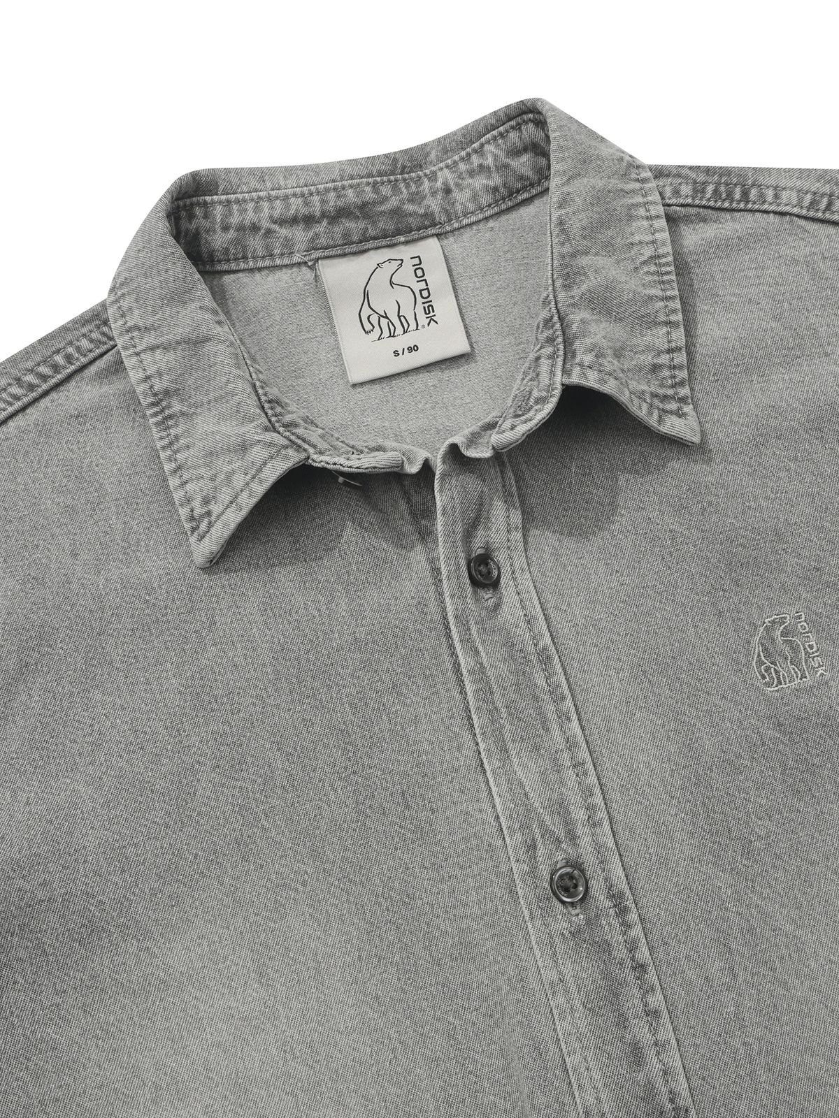 노르디스크(NORDISK) 데님 긴팔 셔츠 - U_SHIMMER GREY