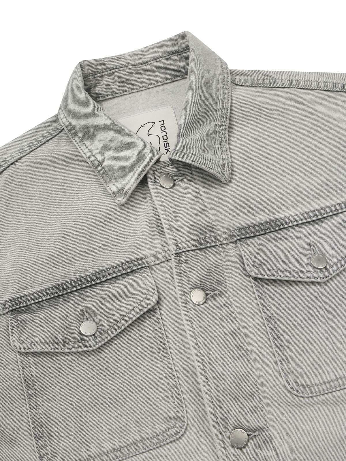 노르디스크(NORDISK) 데님 자켓 - M_SHIMMER GREY