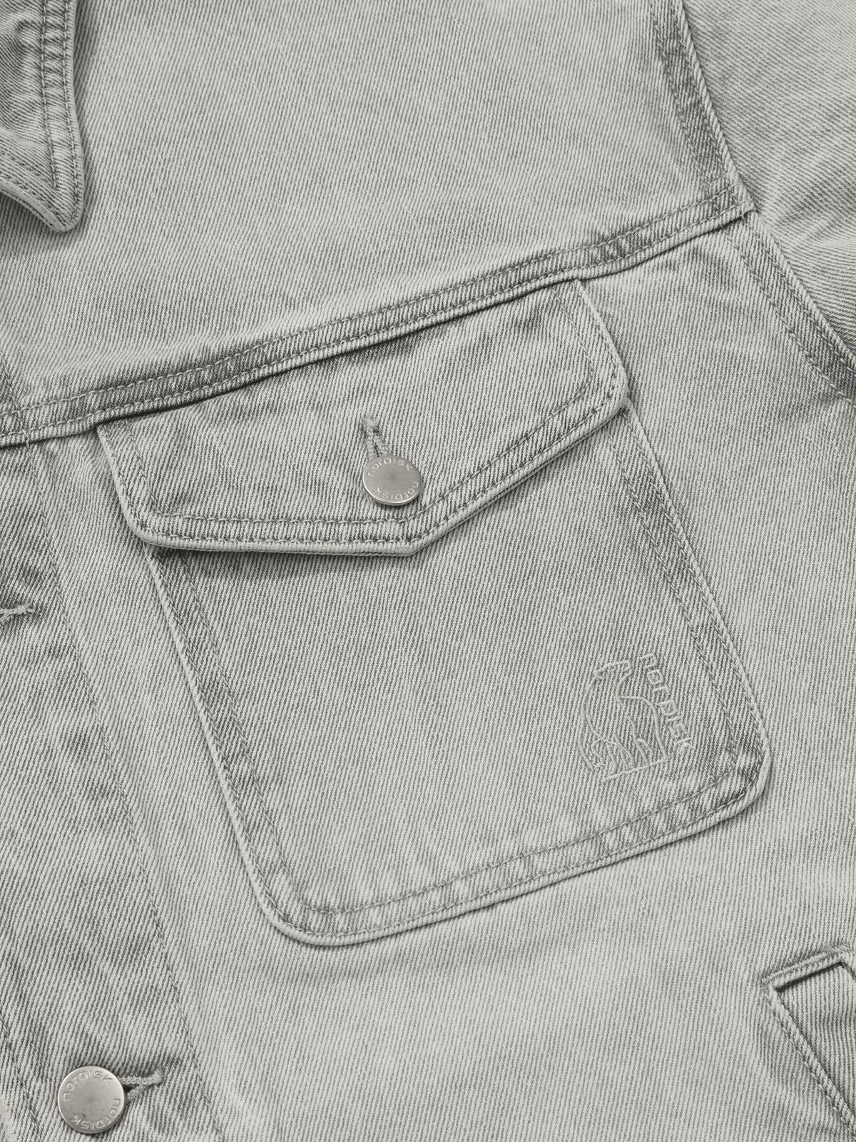 노르디스크(NORDISK) 데님 자켓 - M_SHIMMER GREY