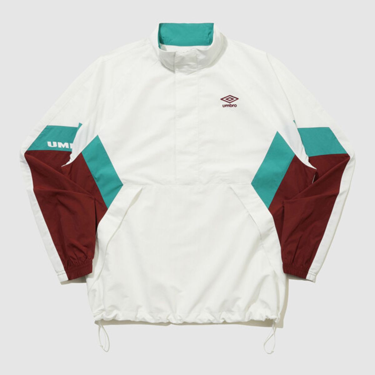 엄브로(UMBRO) 팝러쉬 컬러블럭 스탠넥 아노락 아이보리 UR123CWT34