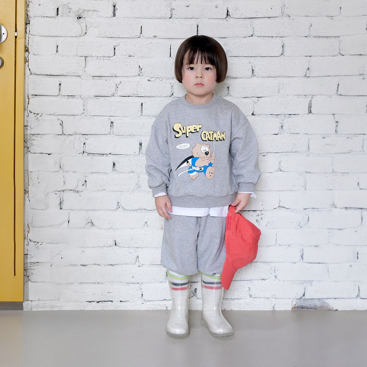 붐붐키즈(BOOMBOOMKIDS) SS26A13 슈퍼카툰상하복