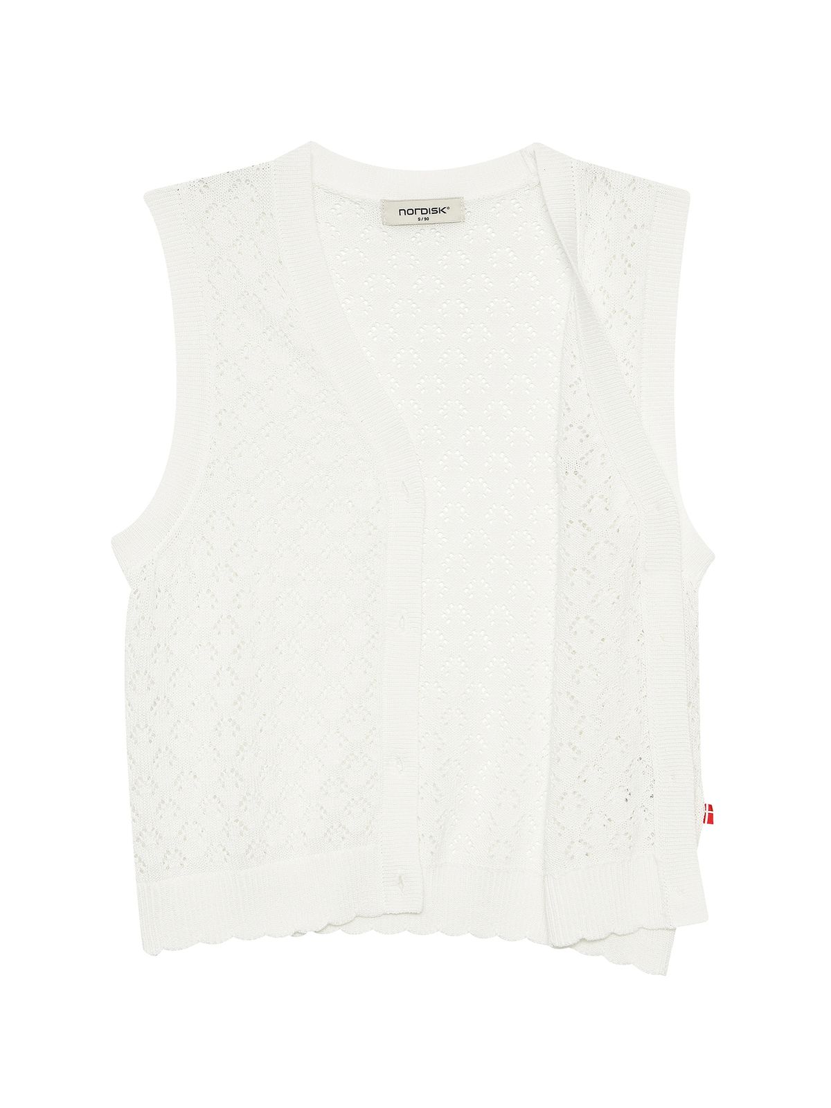 노르디스크(NORDISK) 크로쉐 스웨터 베스트 - W_Off White