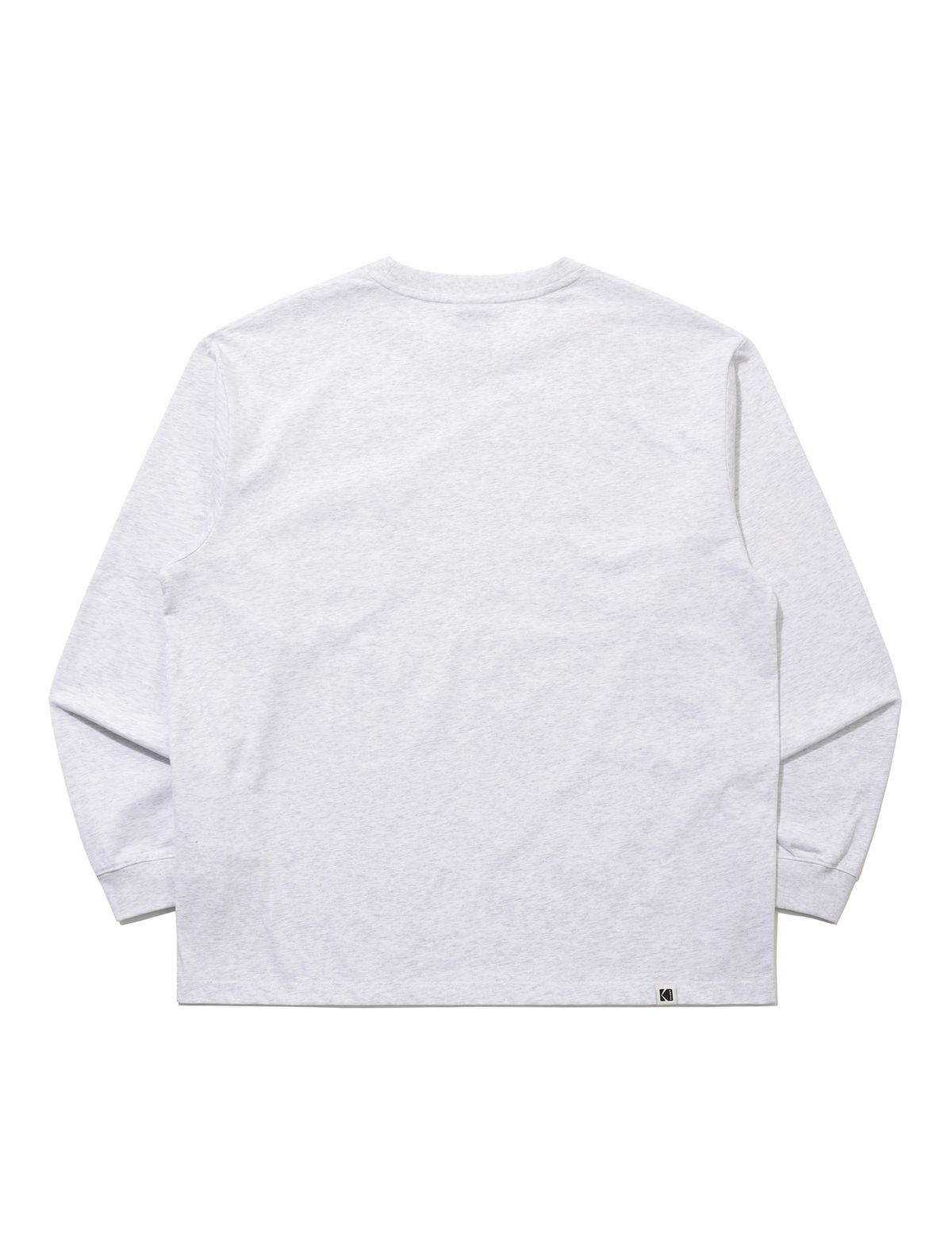 코닥(KODAK) 에센셜 포켓 긴팔티셔츠 WHITE MELANGE