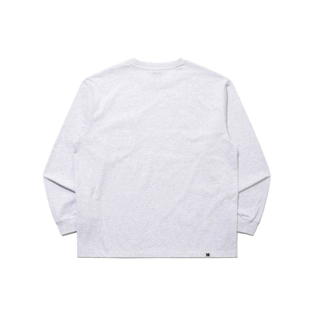 코닥(KODAK) 에센셜 포켓 긴팔티셔츠 WHITE MELANGE