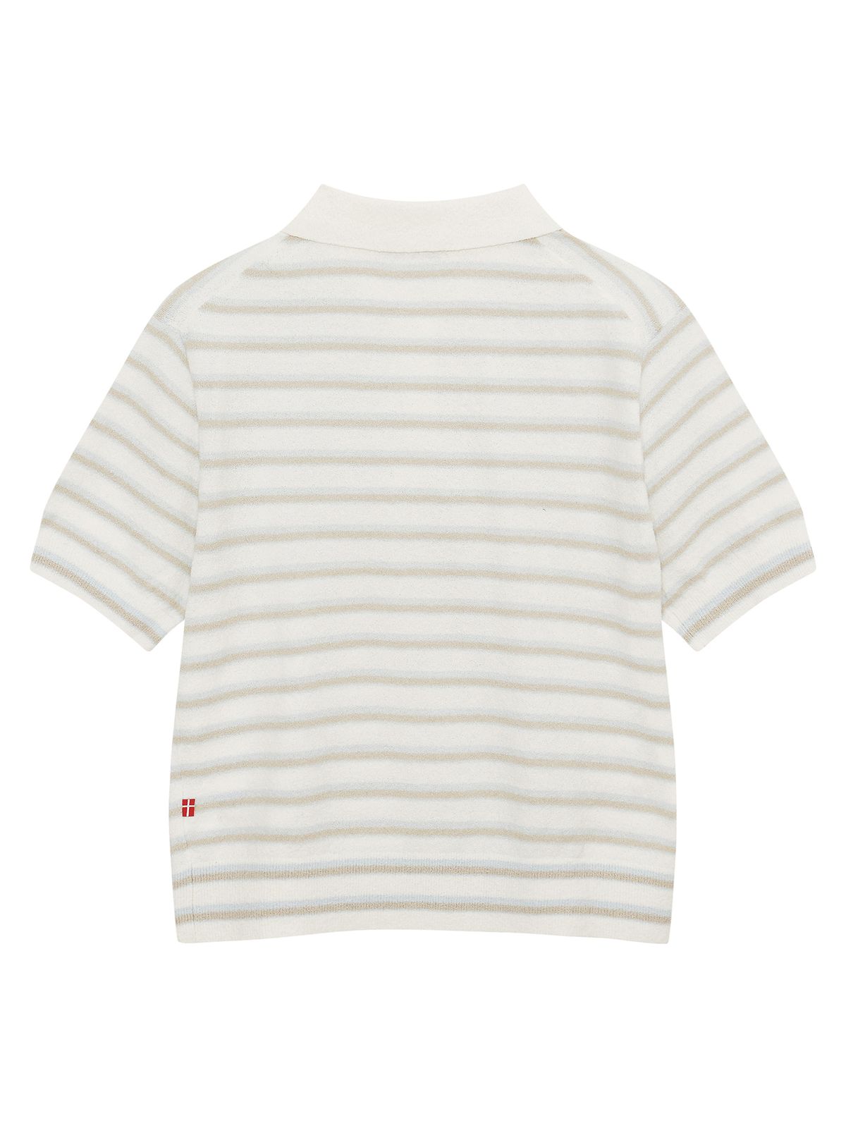 노르디스크(NORDISK) 반팔 스트라이프 스웨터 - W_Off White