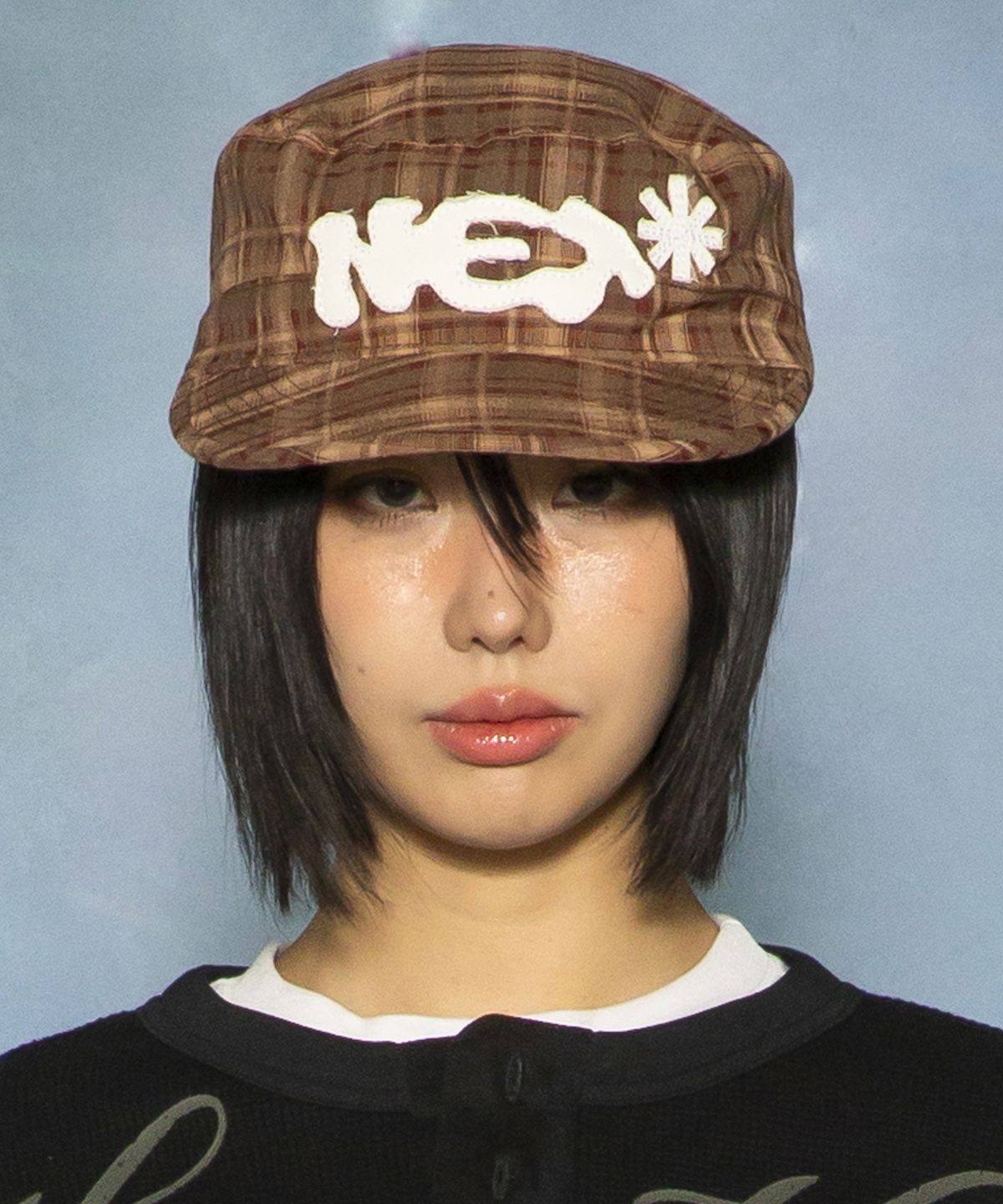 글랙(GLACK) GC081 넷 체크 서전트 캡 (RED)