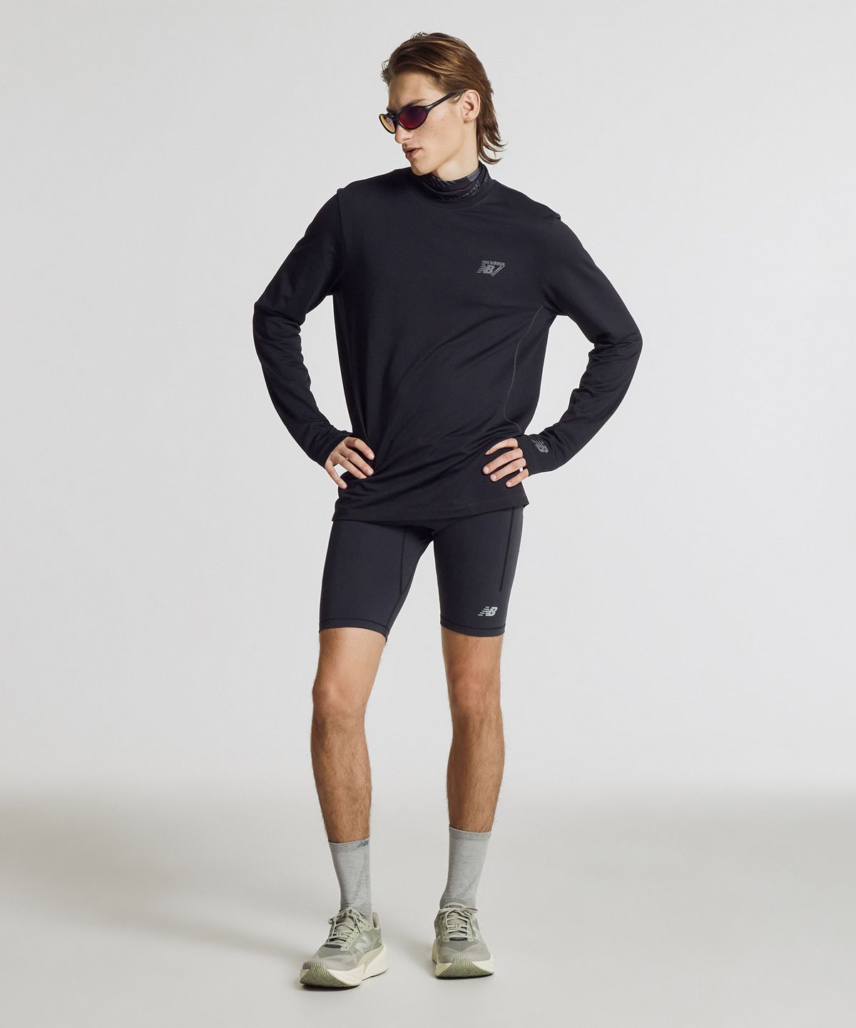 뉴발란스(NEW BALANCE) NBNDG25433 / UNI RC AIR 스피드 긴팔티 (BLACK)