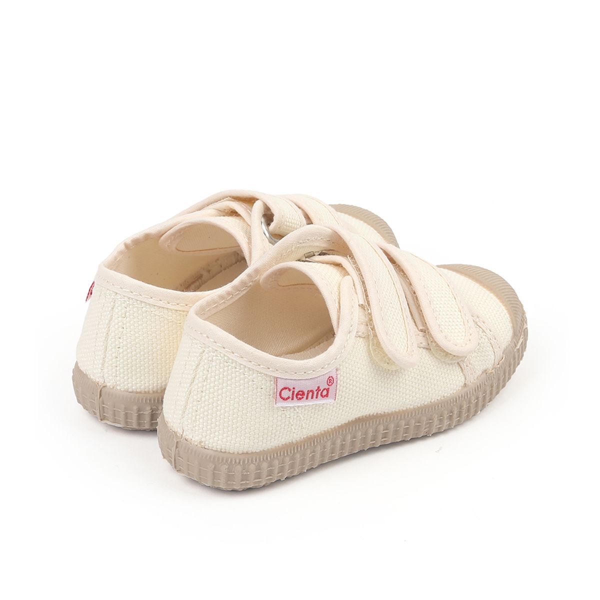 씨엔타 키즈(CIENTA KIDS) 바스켓 더블 벨크로 파리스 화이트검솔