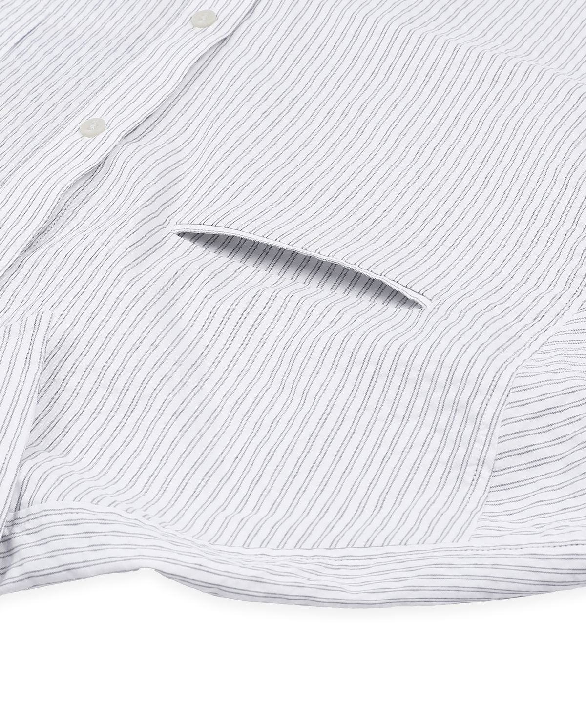 글랙(GLACK) GS016 스터드 포인트 크롭 긴팔 셔츠 (WHITE)
