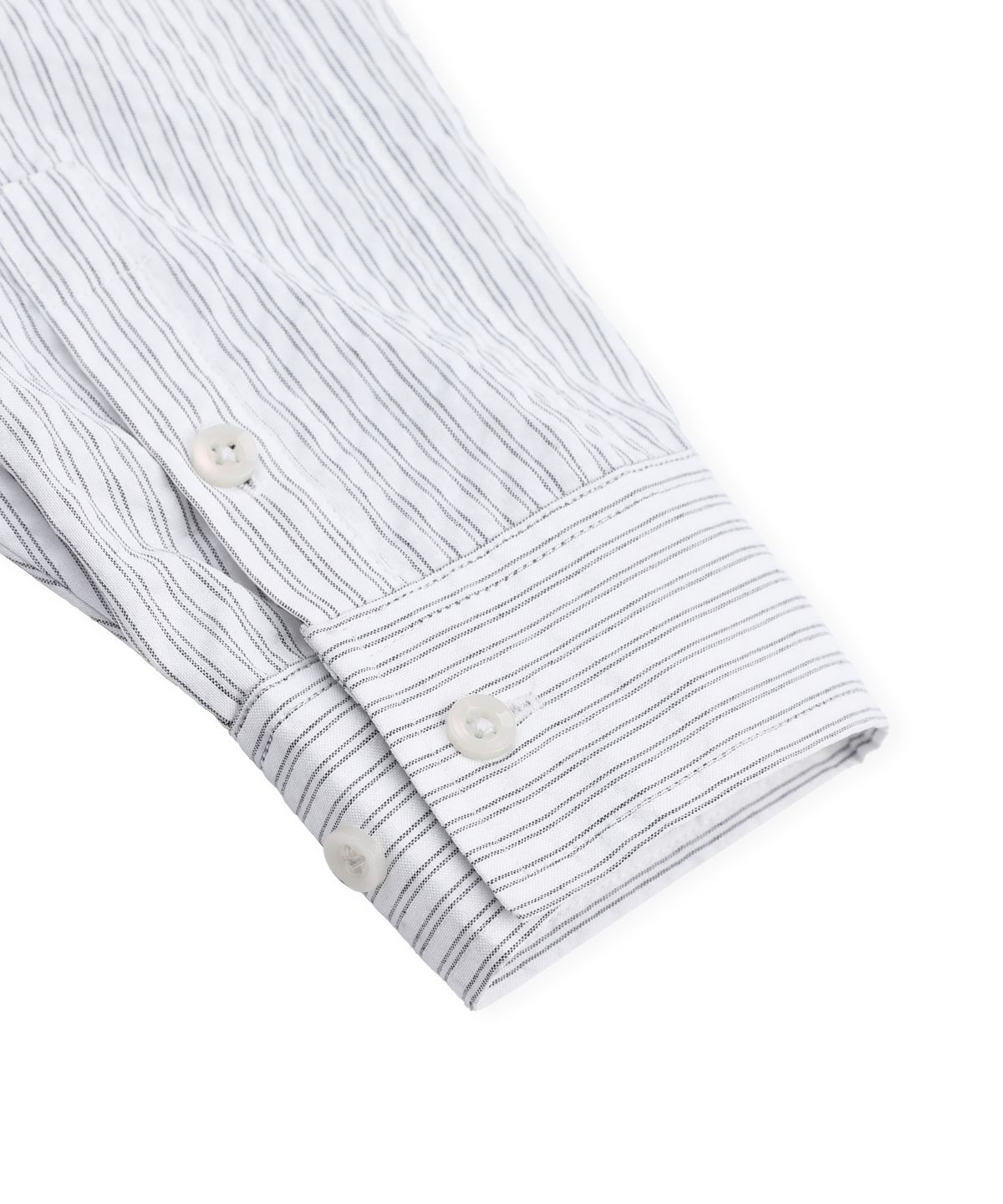 글랙(GLACK) GS016 스터드 포인트 크롭 긴팔 셔츠 (WHITE)