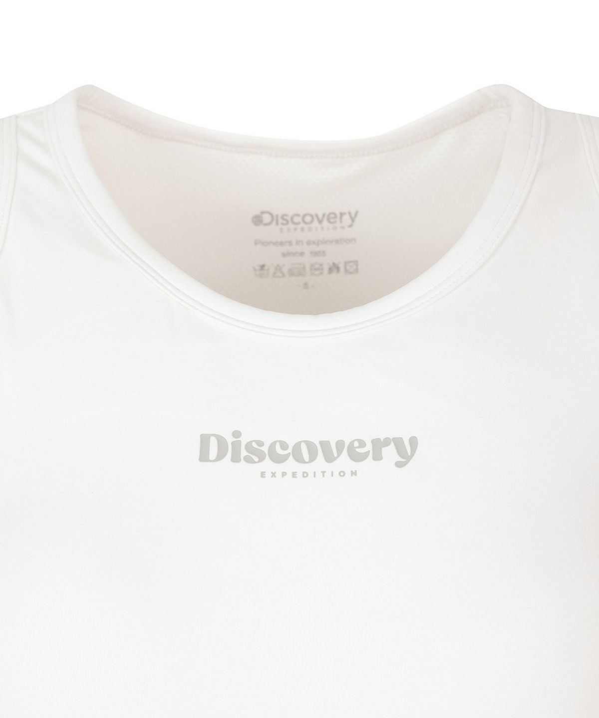 디스커버리 익스페디션(DISCOVERY EXPEDITION) 여성 프레시벤트 라운드넥 브라탑 (WHITE)