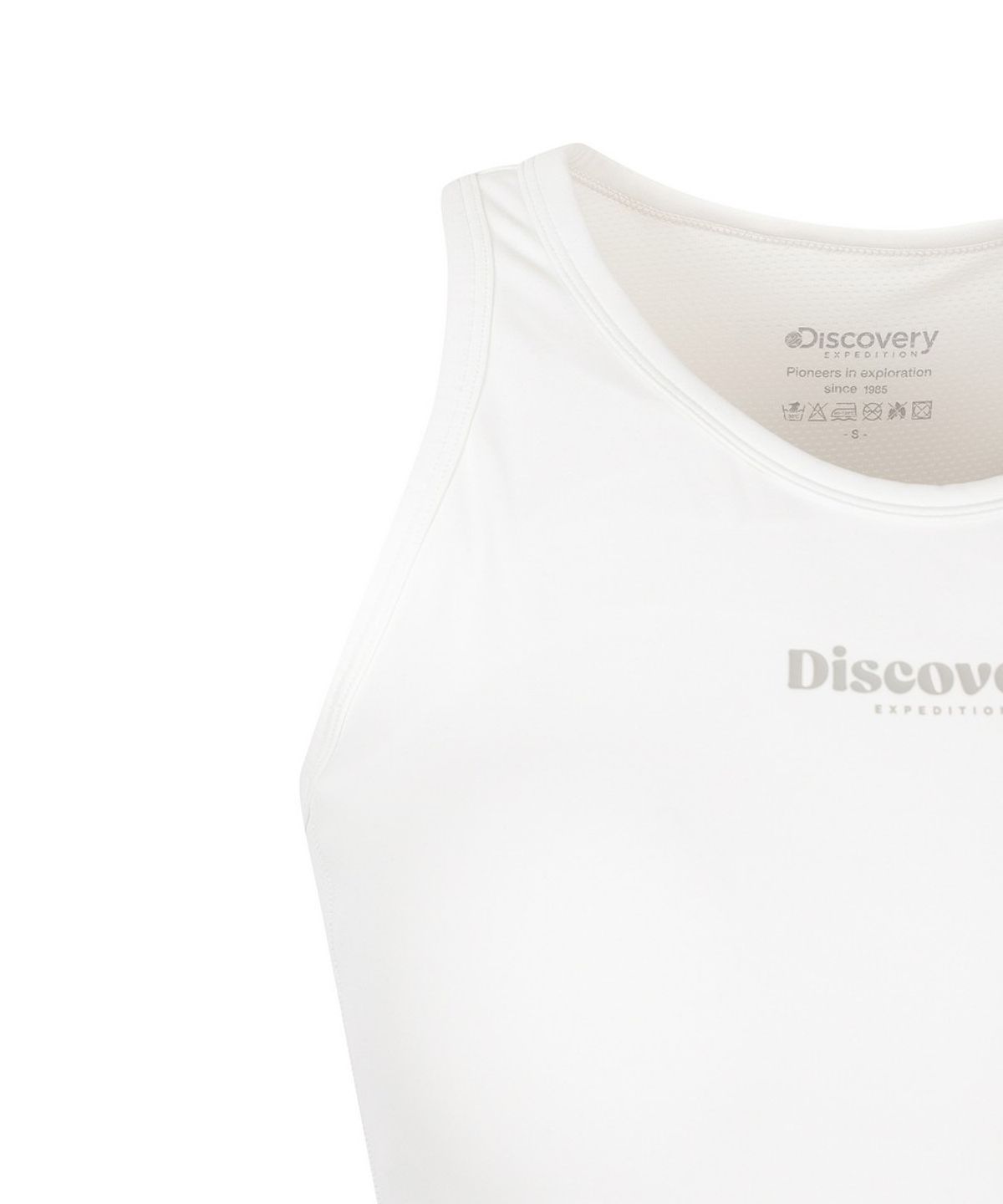 디스커버리 익스페디션(DISCOVERY EXPEDITION) 여성 프레시벤트 라운드넥 브라탑 (WHITE)