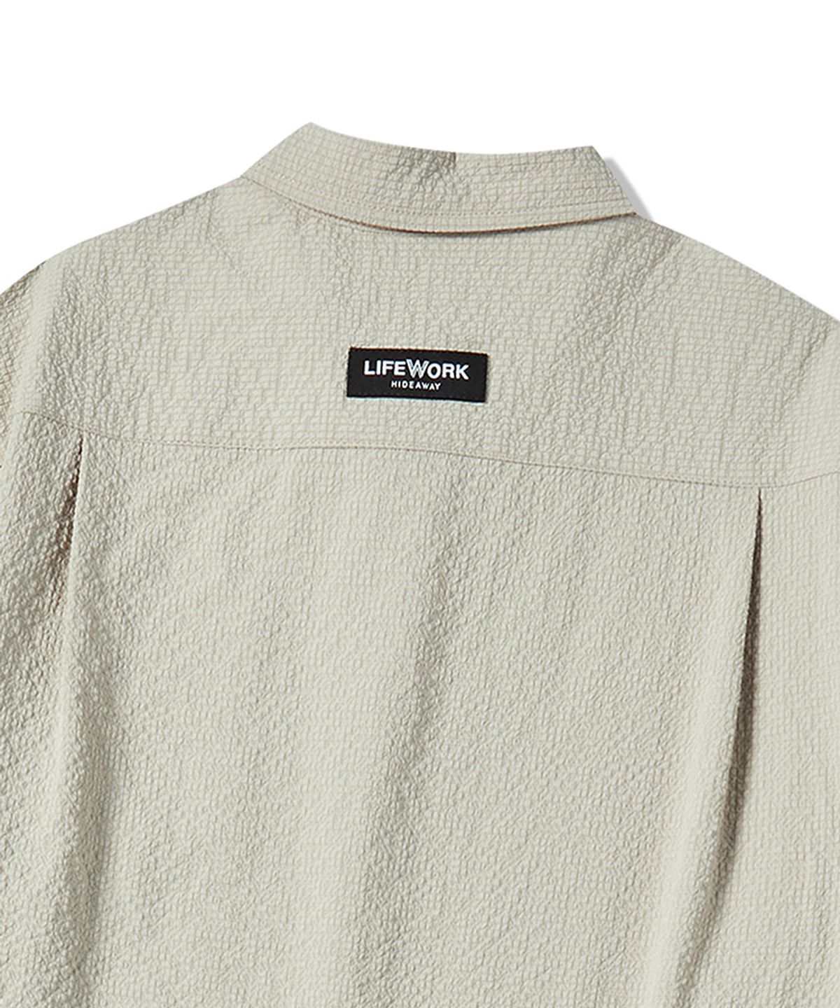라이프워크 키즈(LIFEWORK KIDS) 키즈) 시어서커 롤슬리브 셔츠