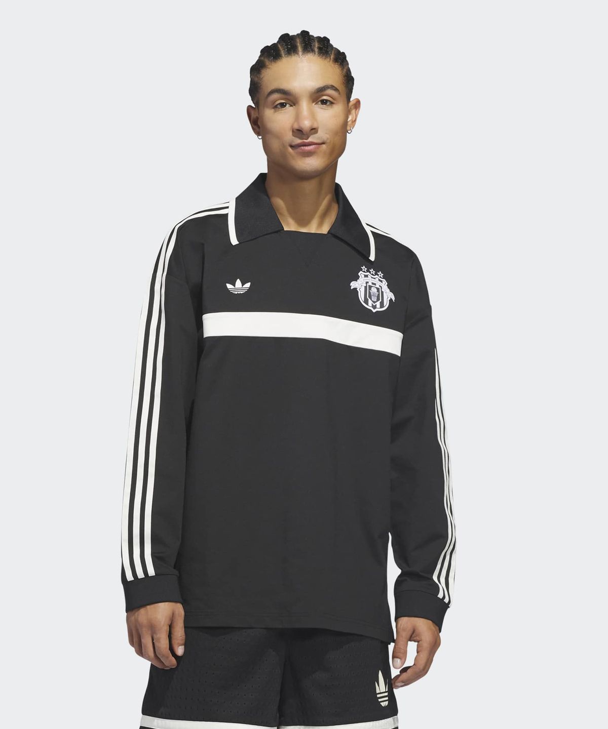 아디다스(ADIDAS) 럭비 폴로 셔츠 - 블랙 / JZ6967