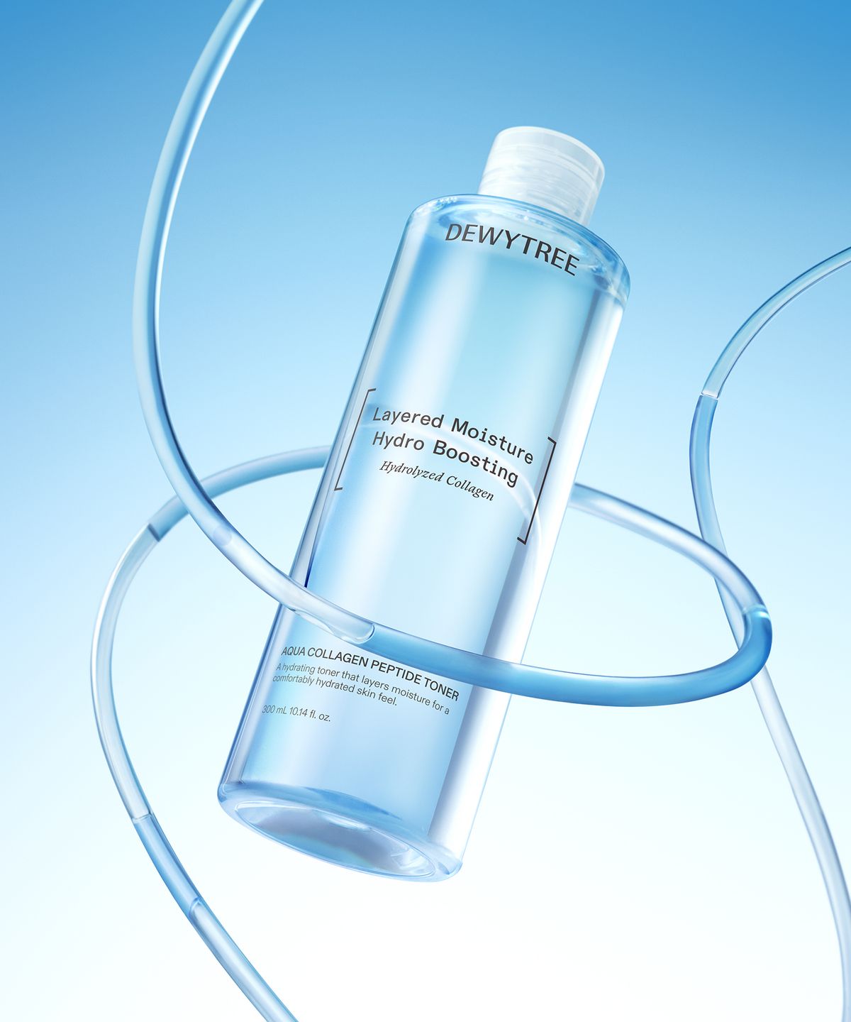 듀이트리(DEWYTREE) 아쿠아 콜라겐 펩타이드 토너 300ml 2개 (토너 9ml 증정)