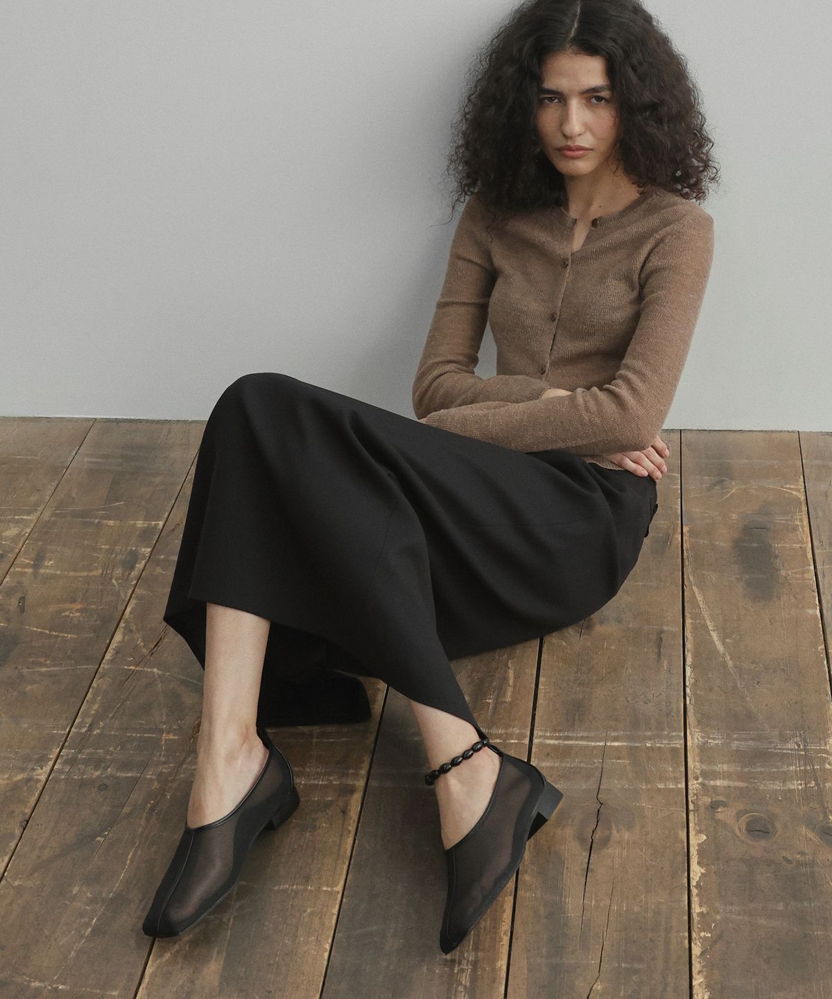 에퓨레(EPURE) NOS Square Mesh Flats (3color)