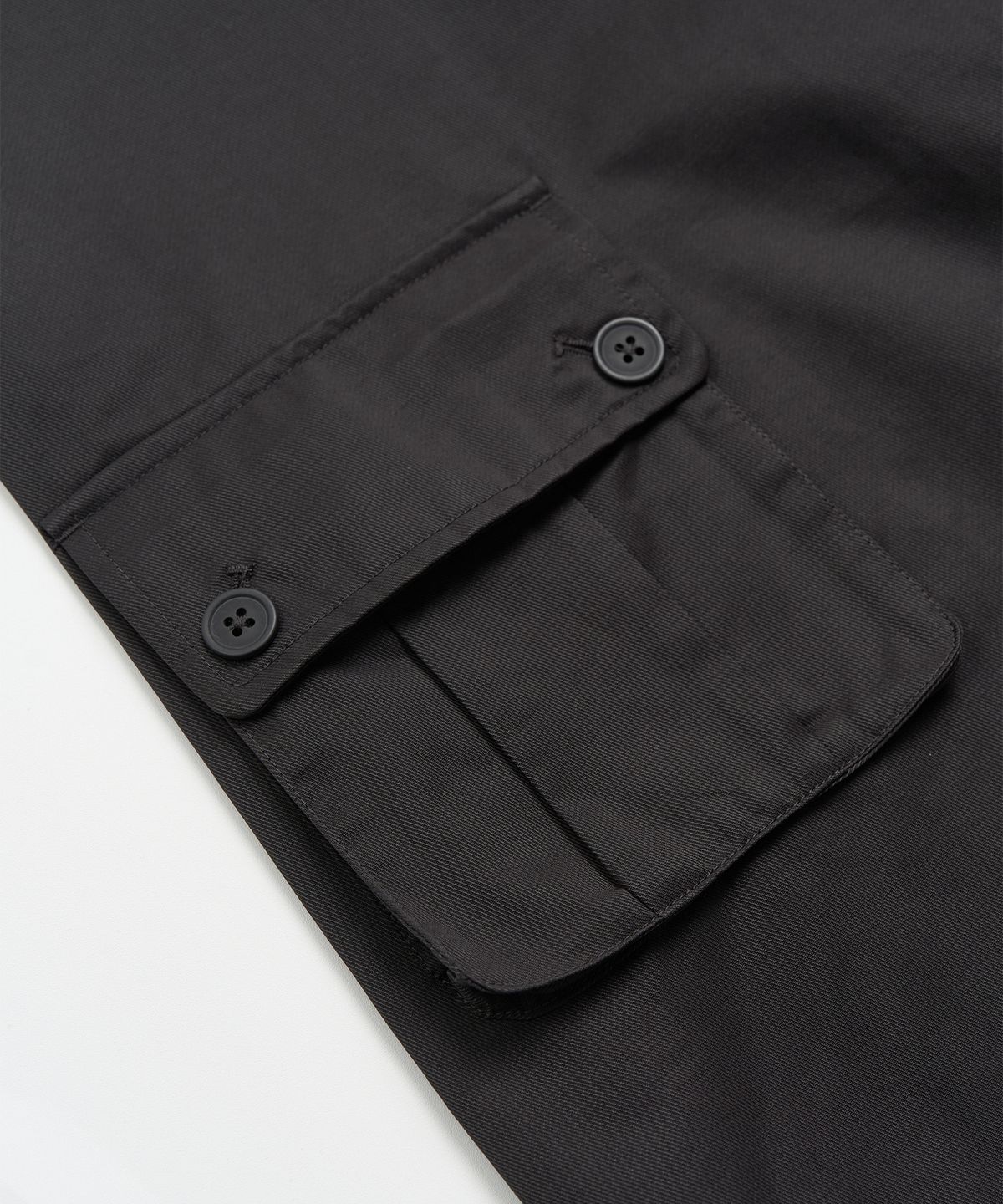 토피 우먼(TOFFEE WOMEN) W 버튼 포켓 버뮤다 팬츠 (BLACK)