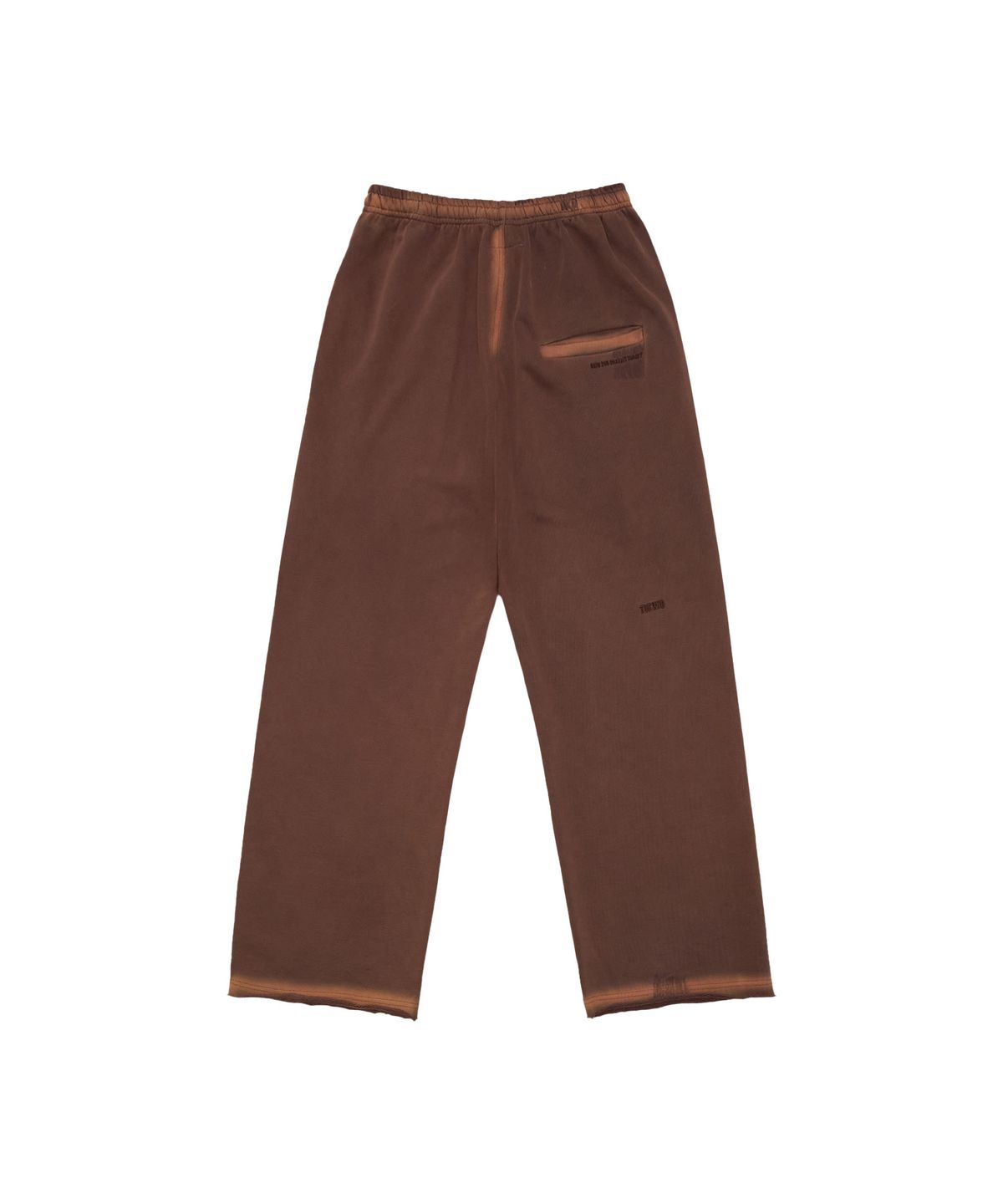 투위드(TUEWID) Tuewid classic embroidery sweatpants in raw edge lounge fit (bloody burgundy)