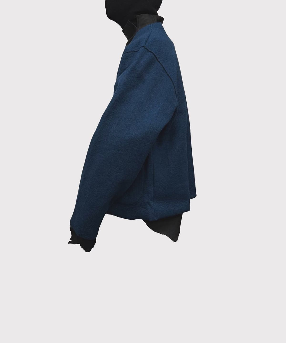마이너스(MINUS) Cut Off 1B Cardigan(NEEDLE SHAGGY MOHAIR) - KLEIN