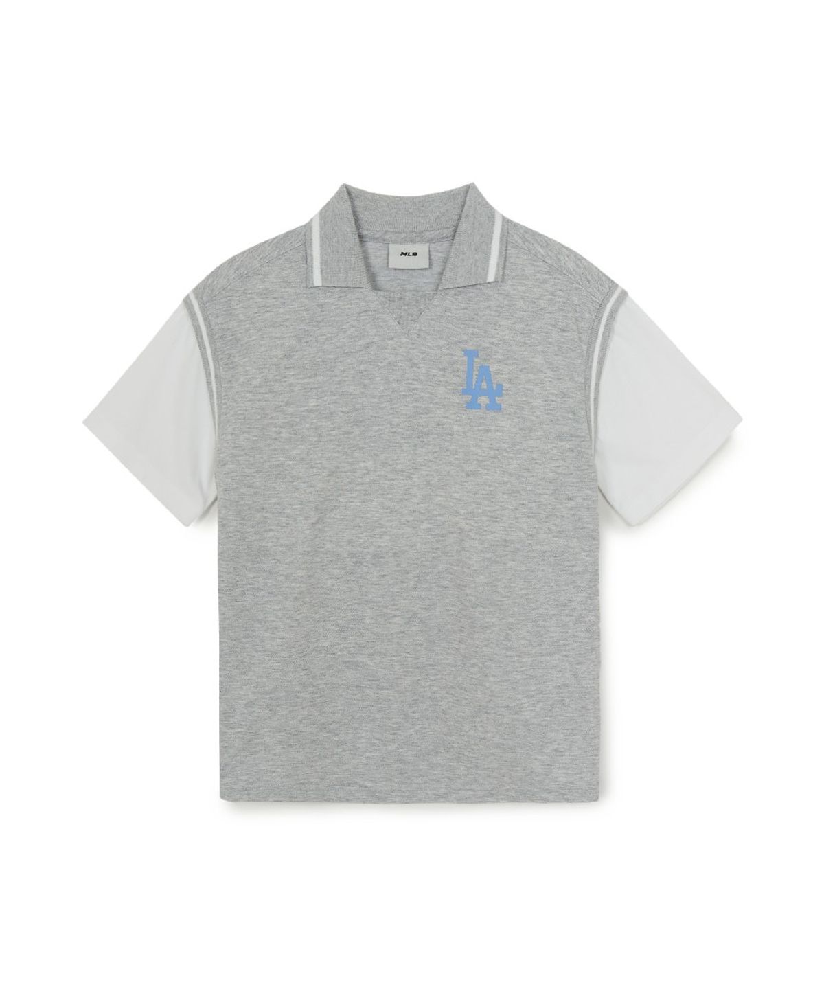 엠엘비 키즈(MLB KIDS) 스포티브 바시티 레이어드 티셔츠세트 LA (L.Melange Grey)