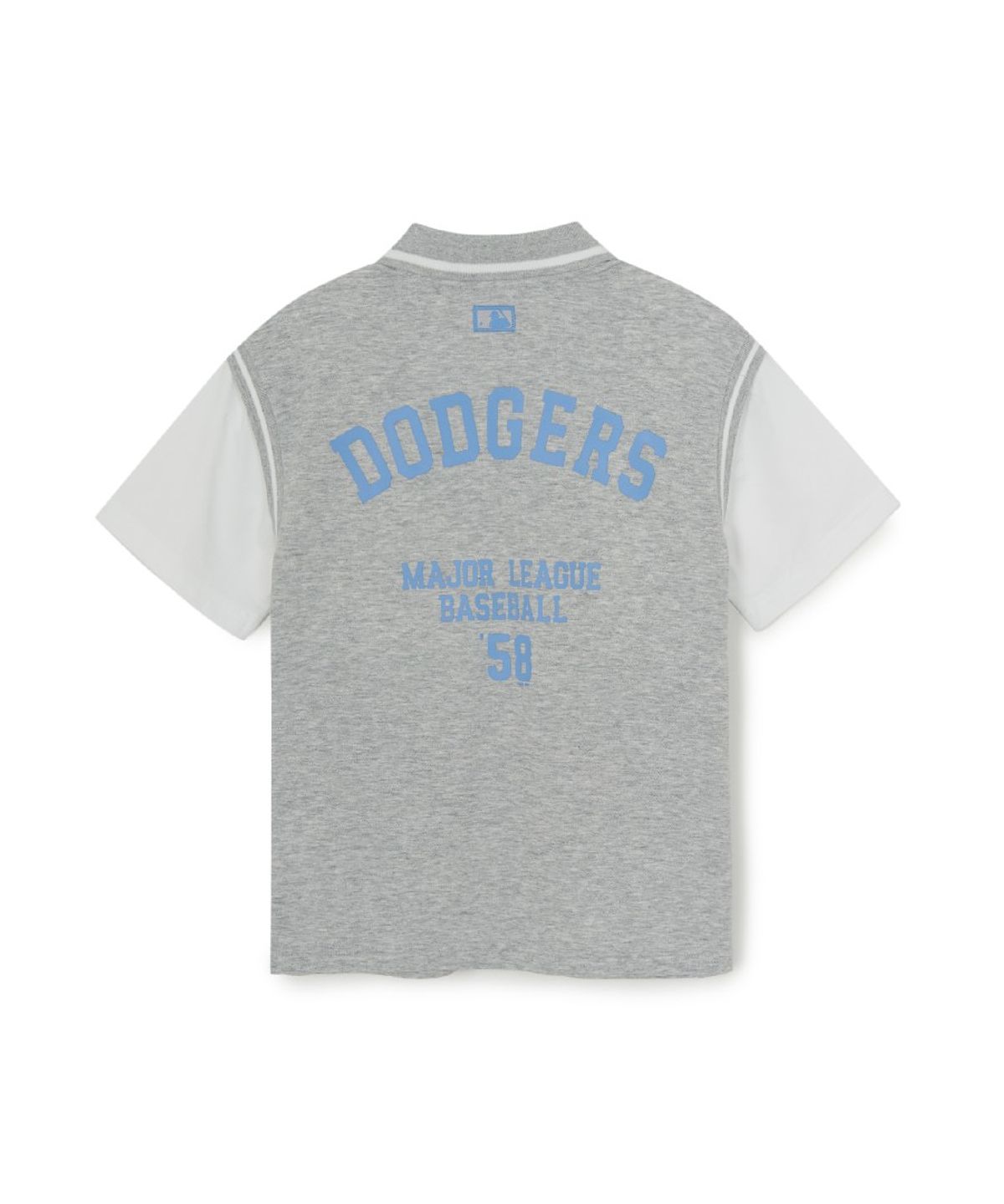 엠엘비 키즈(MLB KIDS) 스포티브 바시티 레이어드 티셔츠세트 LA (L.Melange Grey)