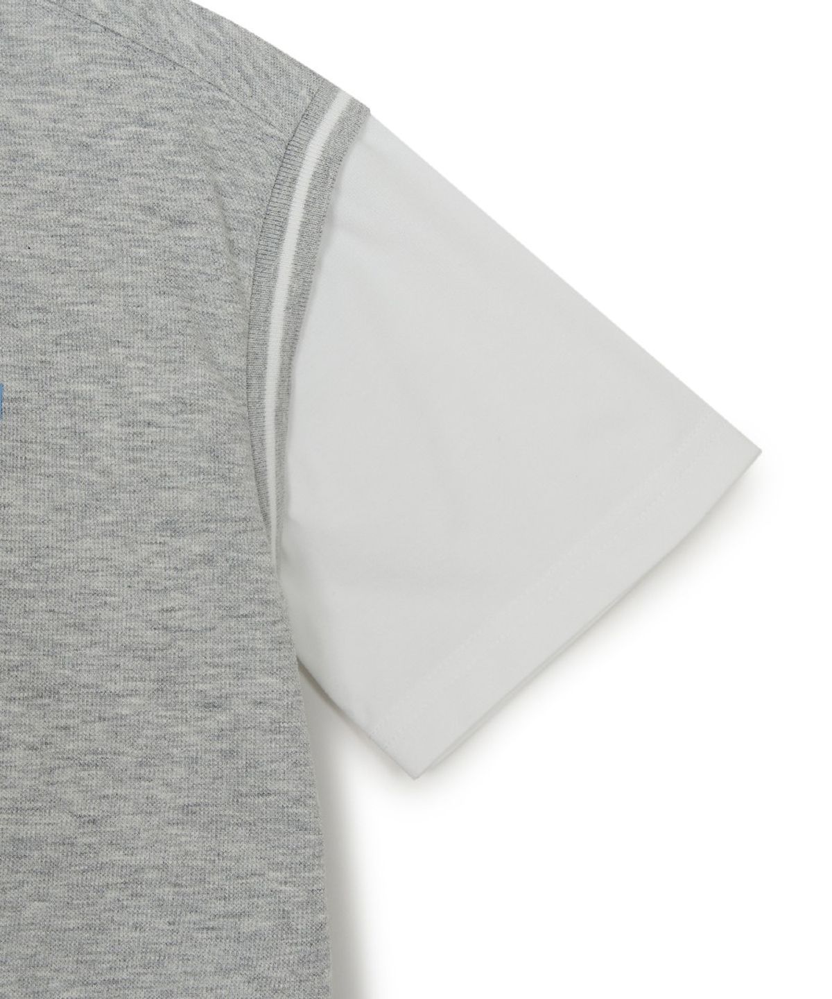 엠엘비 키즈(MLB KIDS) 스포티브 바시티 레이어드 티셔츠세트 LA (L.Melange Grey)