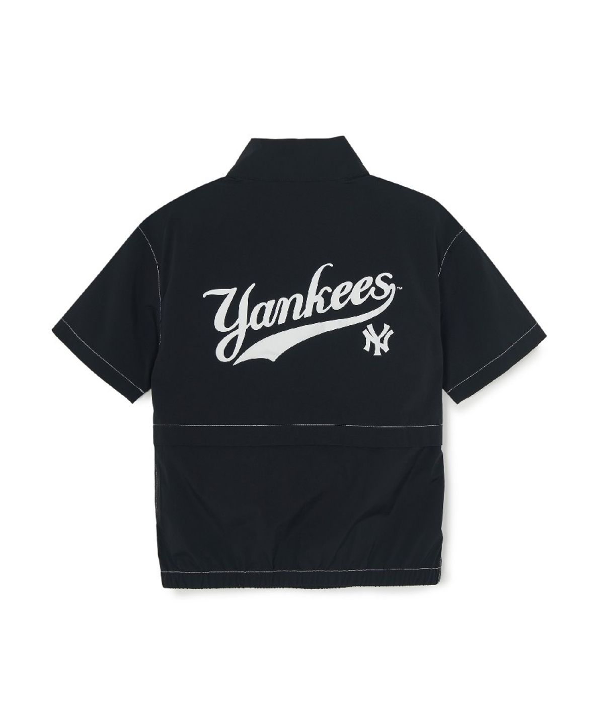 엠엘비 키즈(MLB KIDS) 스포티브 베이직 우븐 반팔 아노락 세트 NY (Black)