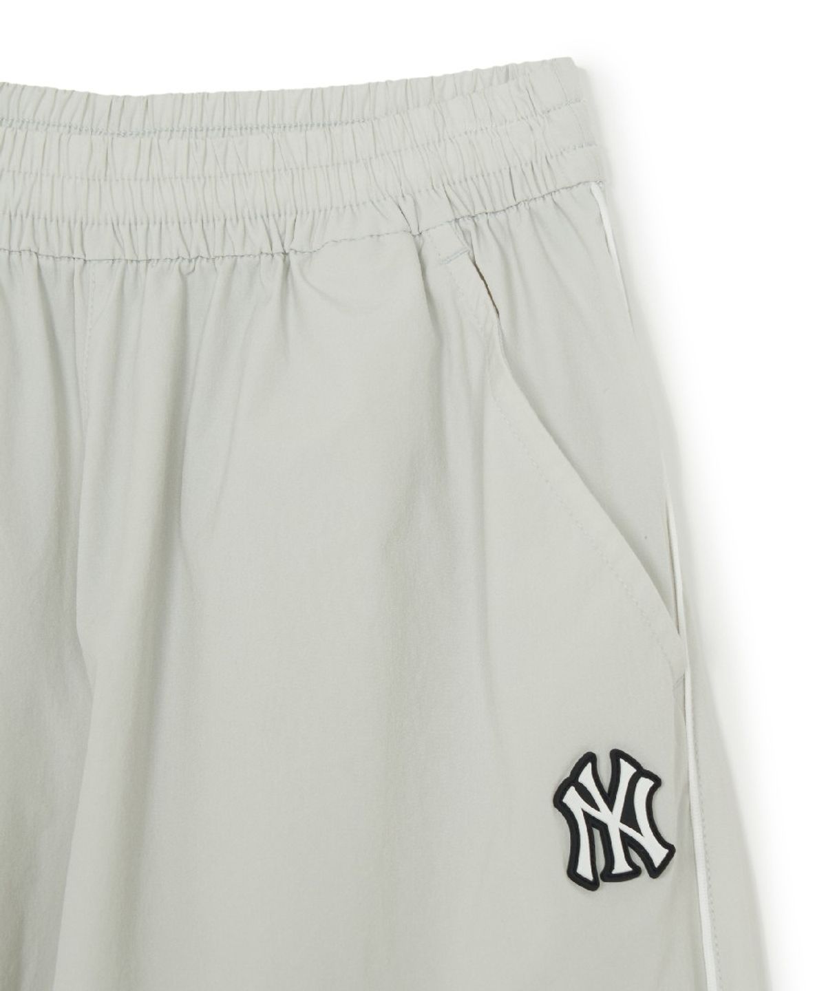 엠엘비 키즈(MLB KIDS) 아웃도어 베이직 우븐팬츠 티셔츠세트 NY (Mg.Cream)