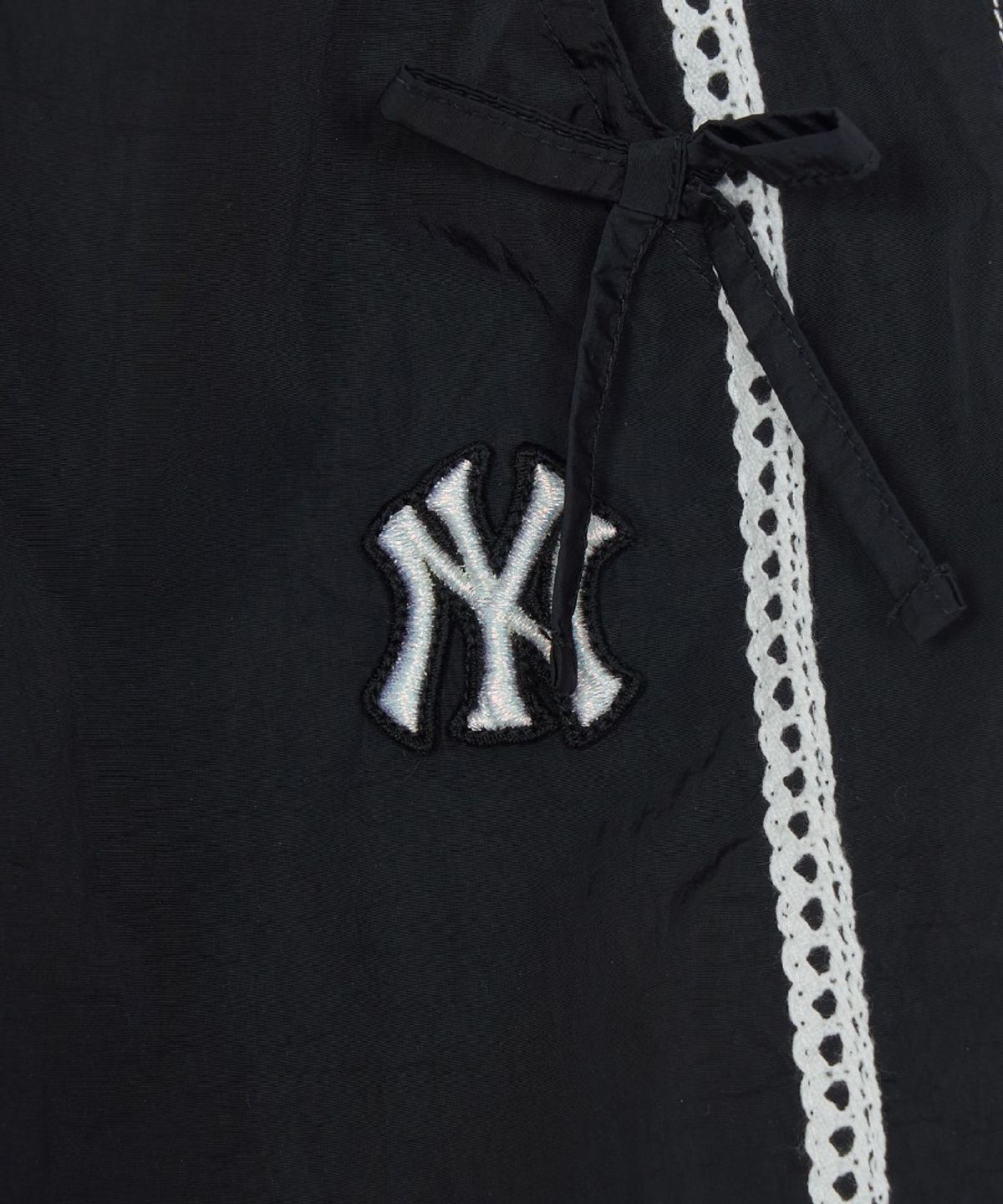 엠엘비 키즈(MLB KIDS) 스포티브 걸즈 레이스 와이드 조거 우븐팬츠 NY (Black)