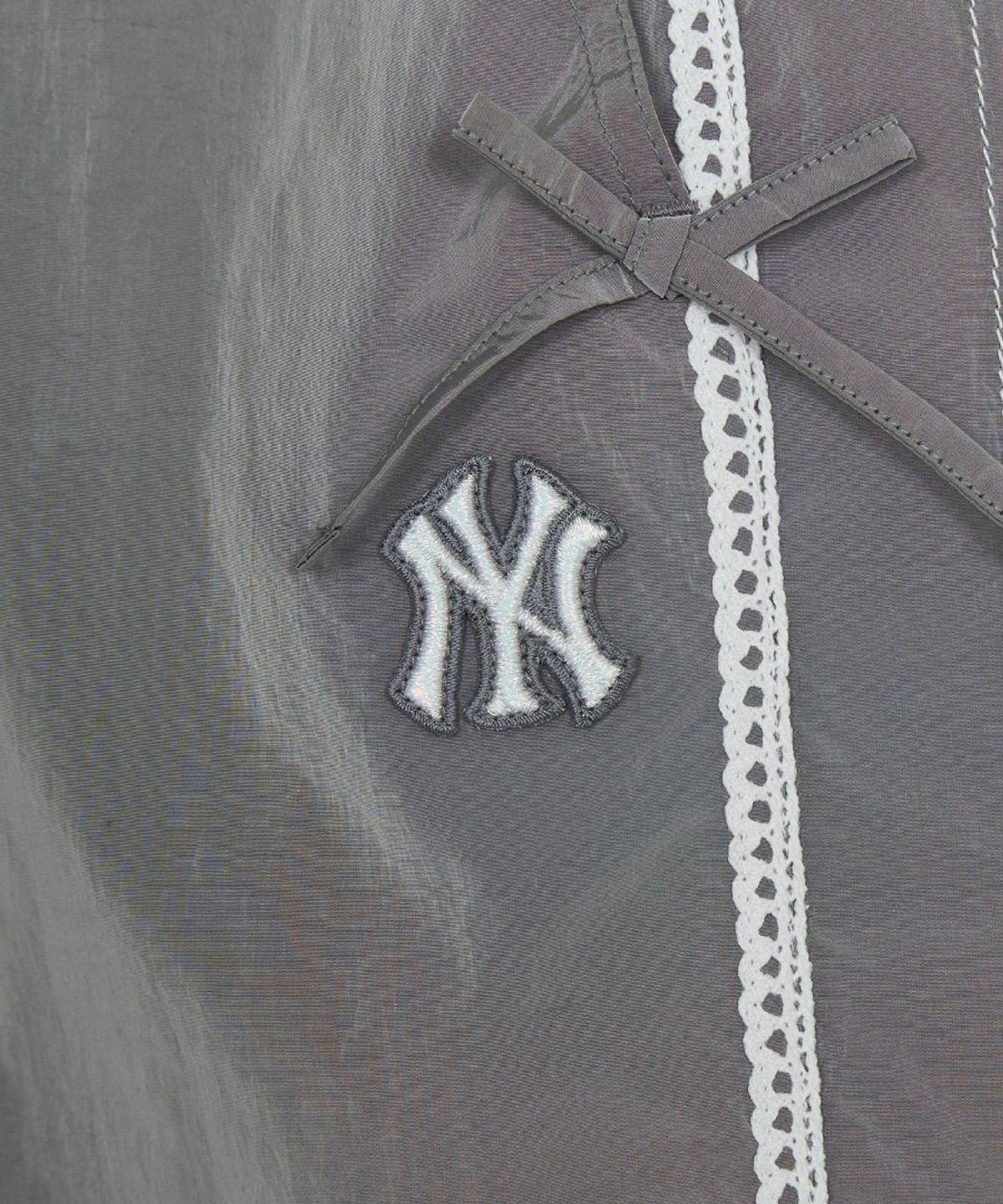 엠엘비 키즈(MLB KIDS) 스포티브 걸즈 레이스 와이드 조거 우븐팬츠 NY (Silver)
