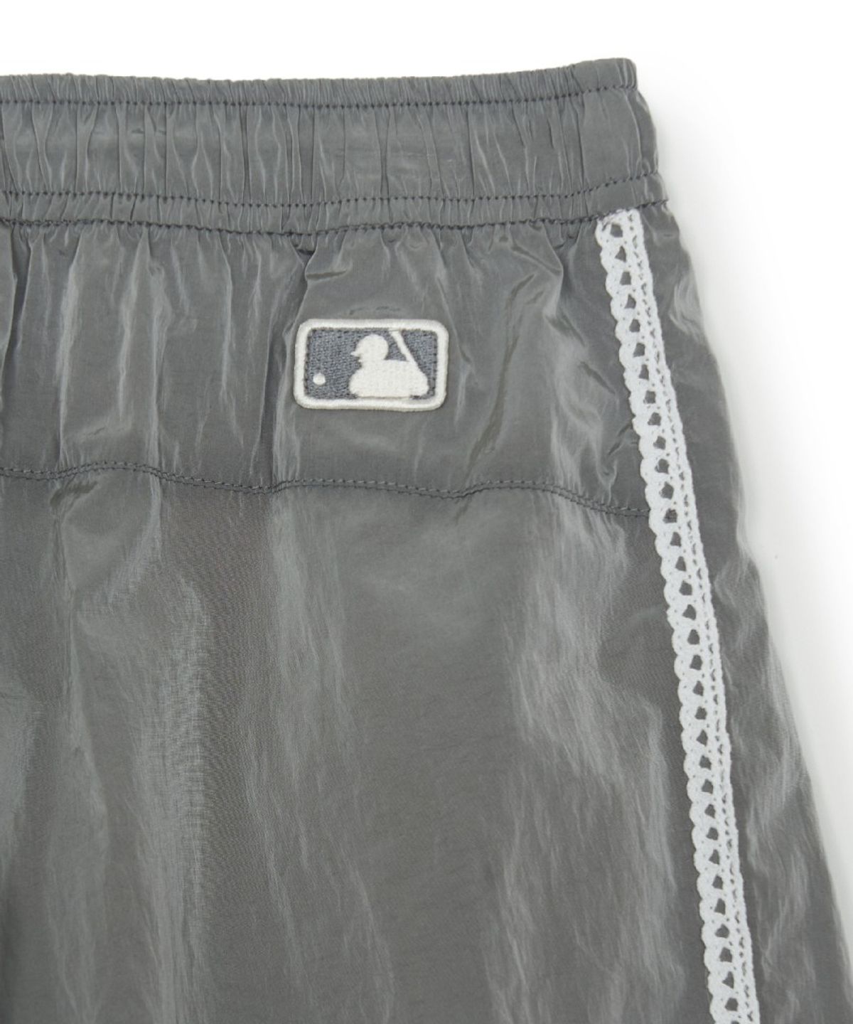 엠엘비 키즈(MLB KIDS) 스포티브 걸즈 레이스 와이드 조거 우븐팬츠 NY (Silver)
